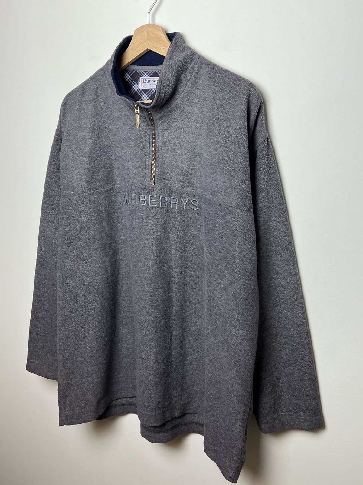 Burberry burberry y2k fleece rare vintage sweatshirt Size US L / EU 52-54 / 3 - 5 Thumbnail
