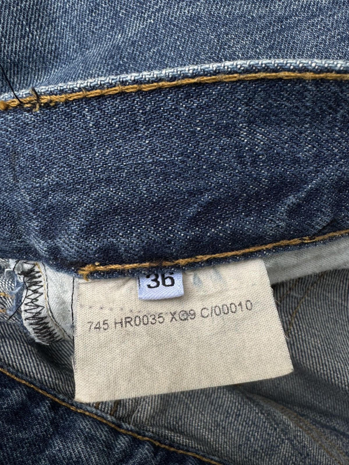 Helmut Lang Helmut Lang SS03 Rubber Tape Classic Cut Vintage Denim Jeans Size US 31 - 12 Thumbnail