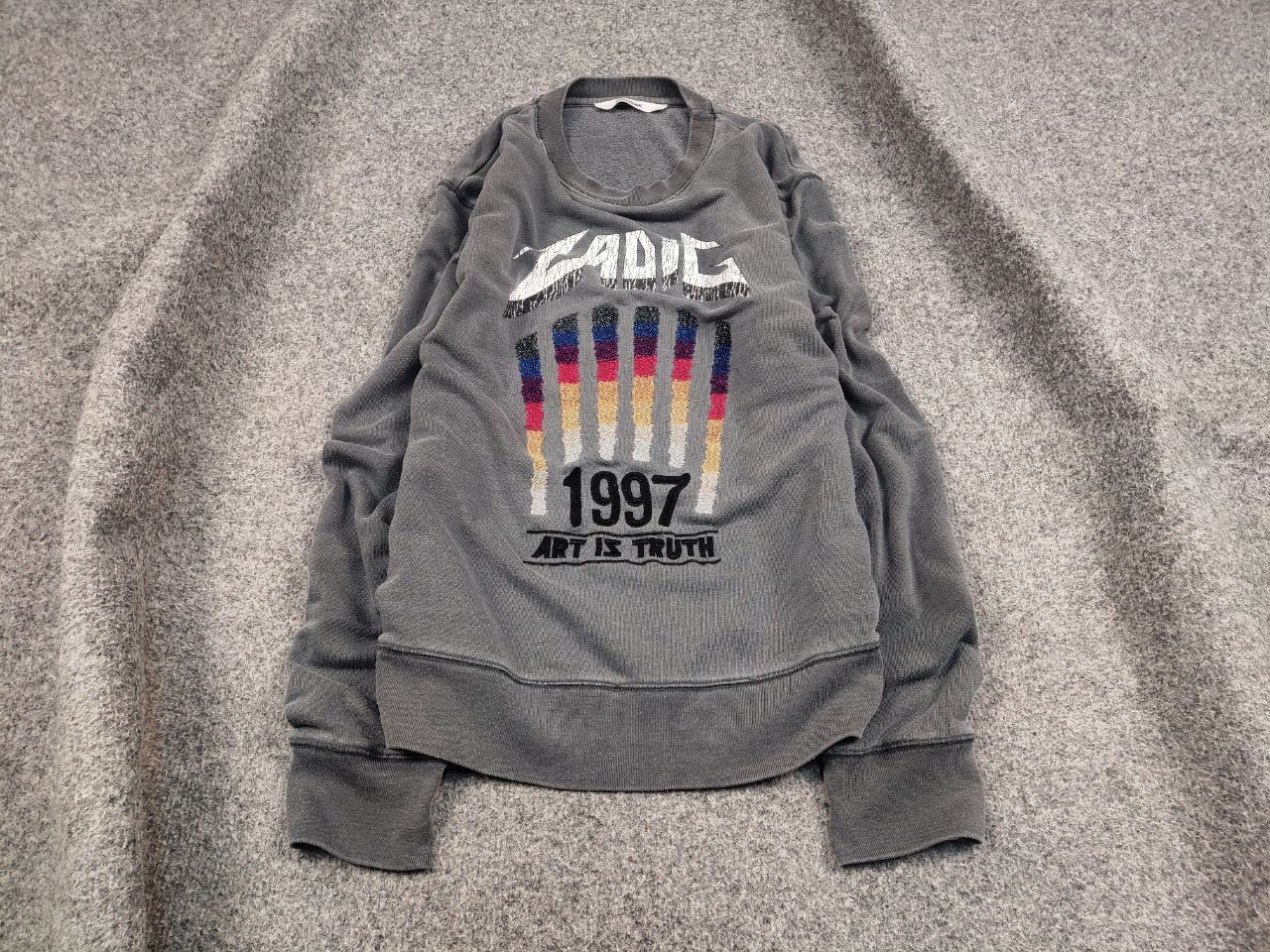 Zadig & Voltaire Zadig & Voltaire Design Logo Crew Check Sweatshirt Size US L / EU 52-54 / 3 - 2 Thumbnail
