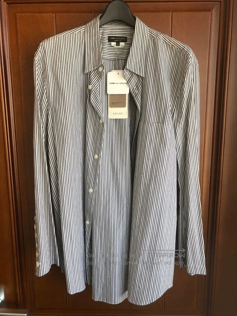Comme des Garcons CDG HOMME PLUS Striped Button. Size US M / EU 48-50 / 2 - 1 Thumbnail