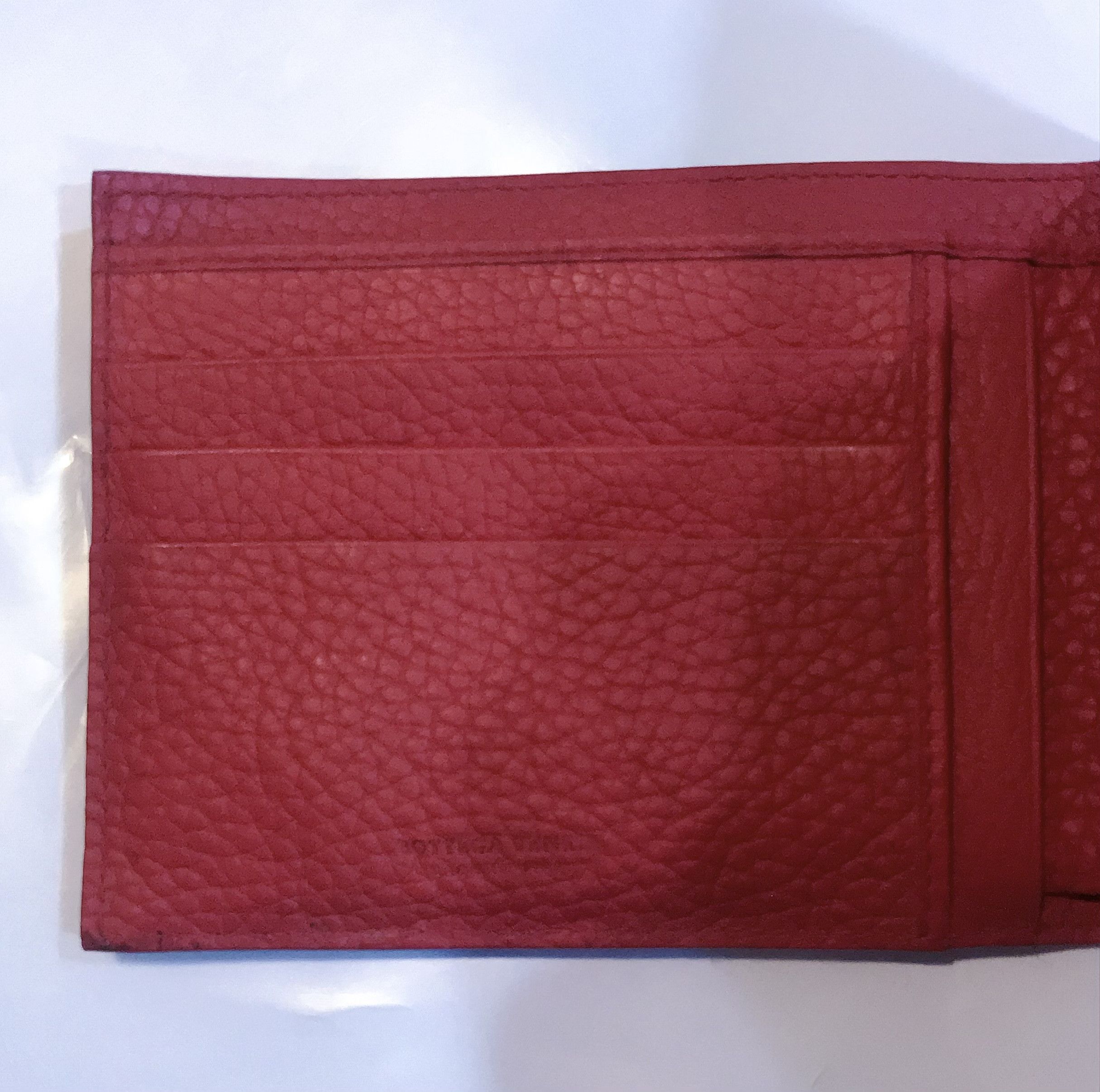 Bottega Veneta BOTTEGA VENETA Leather Bifold Red Short Wallet Size ONE SIZE - 3 Thumbnail