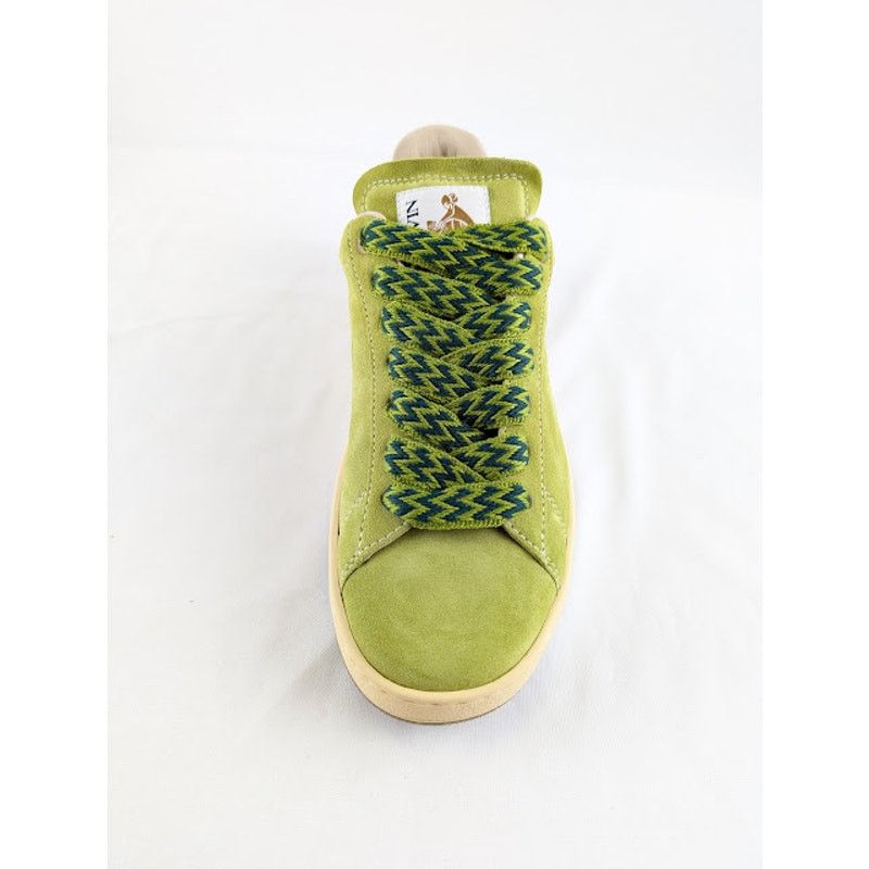 Lanvin o1rshd1 Lite Curb Low Top Sneakers in Asinth Green Size US 9 / EU 42 - 8 Thumbnail