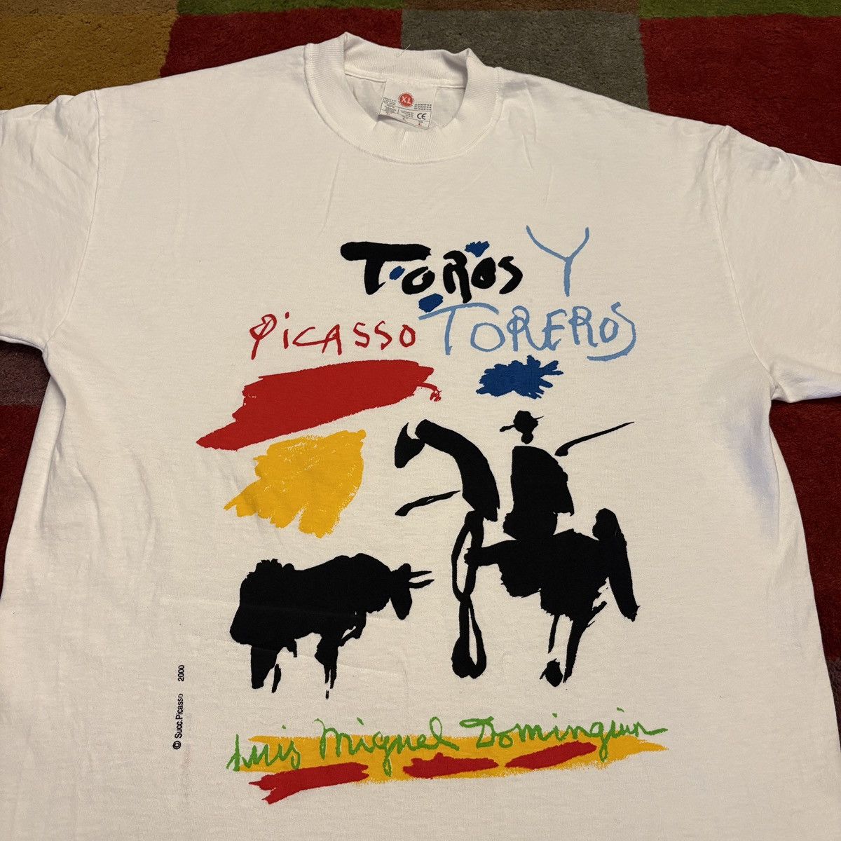 Vintage Super rare 2000 Vintage Pablo Picasso Art Tee Size US L / EU 52-54 / 3 - 2 Thumbnail