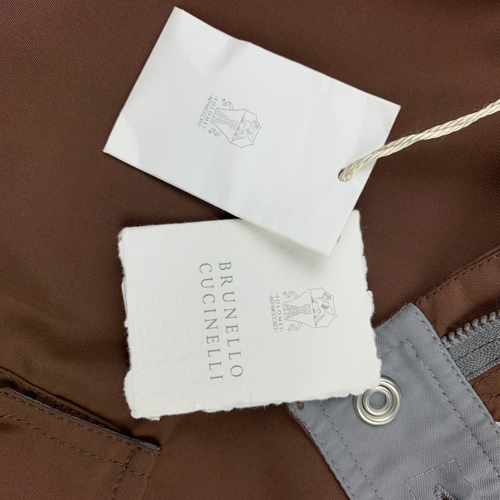 Brunello Cucinelli BRUNELLO CUCINELLI Brown Cargo Polyester Cargo Swim Trunks Size US 34 / EU 50 - 5 Thumbnail