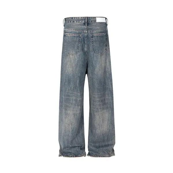 VIBE Y2k high street washed blue jeans pants oversized Size US 34 / EU 50 - 2 Thumbnail