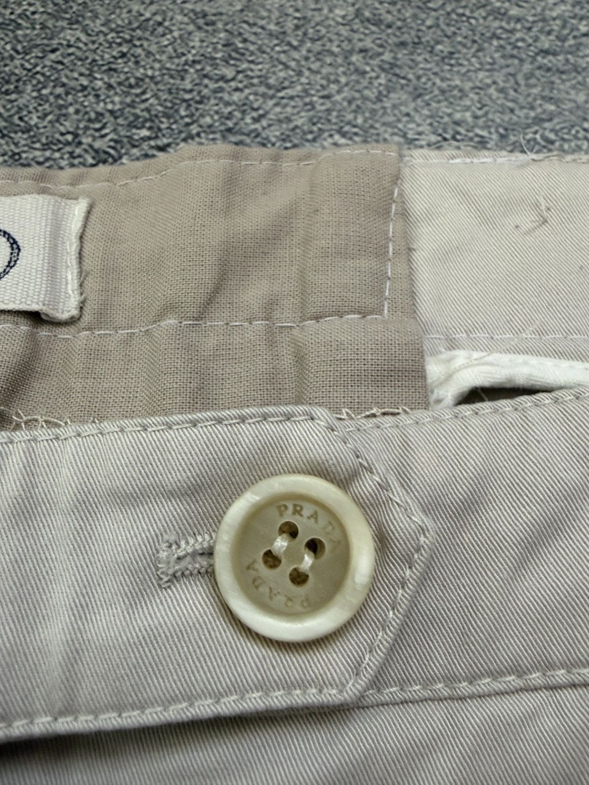 Prada PRADA Milano Beige Cotton Chino Designer Trousers IT 46 Size 32" / US 10 / IT 46 - 12 Thumbnail