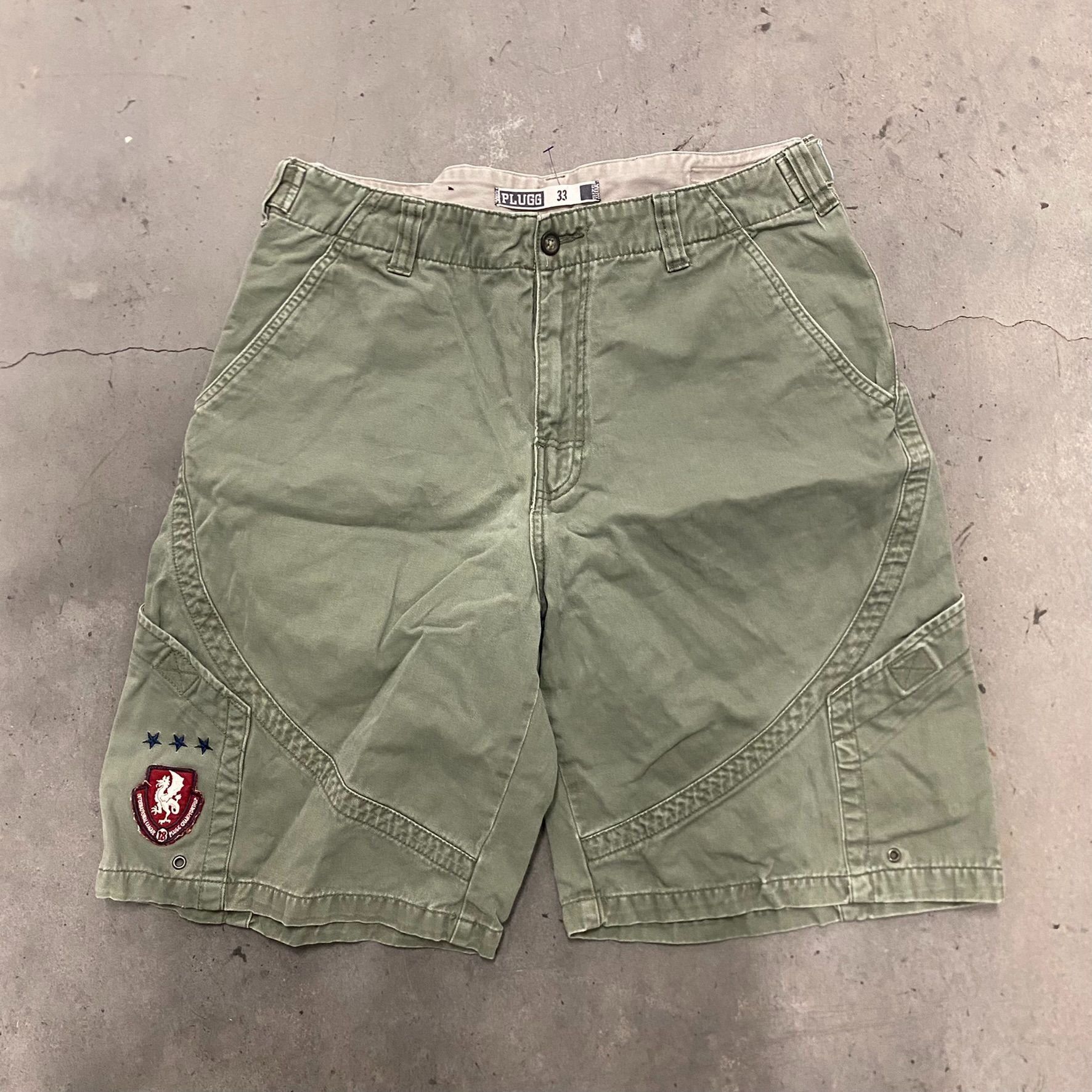 Other Vintage Y2K Essential Military Drab Olive Green Cargo Shorts Size US 33 - 1 Thumbnail