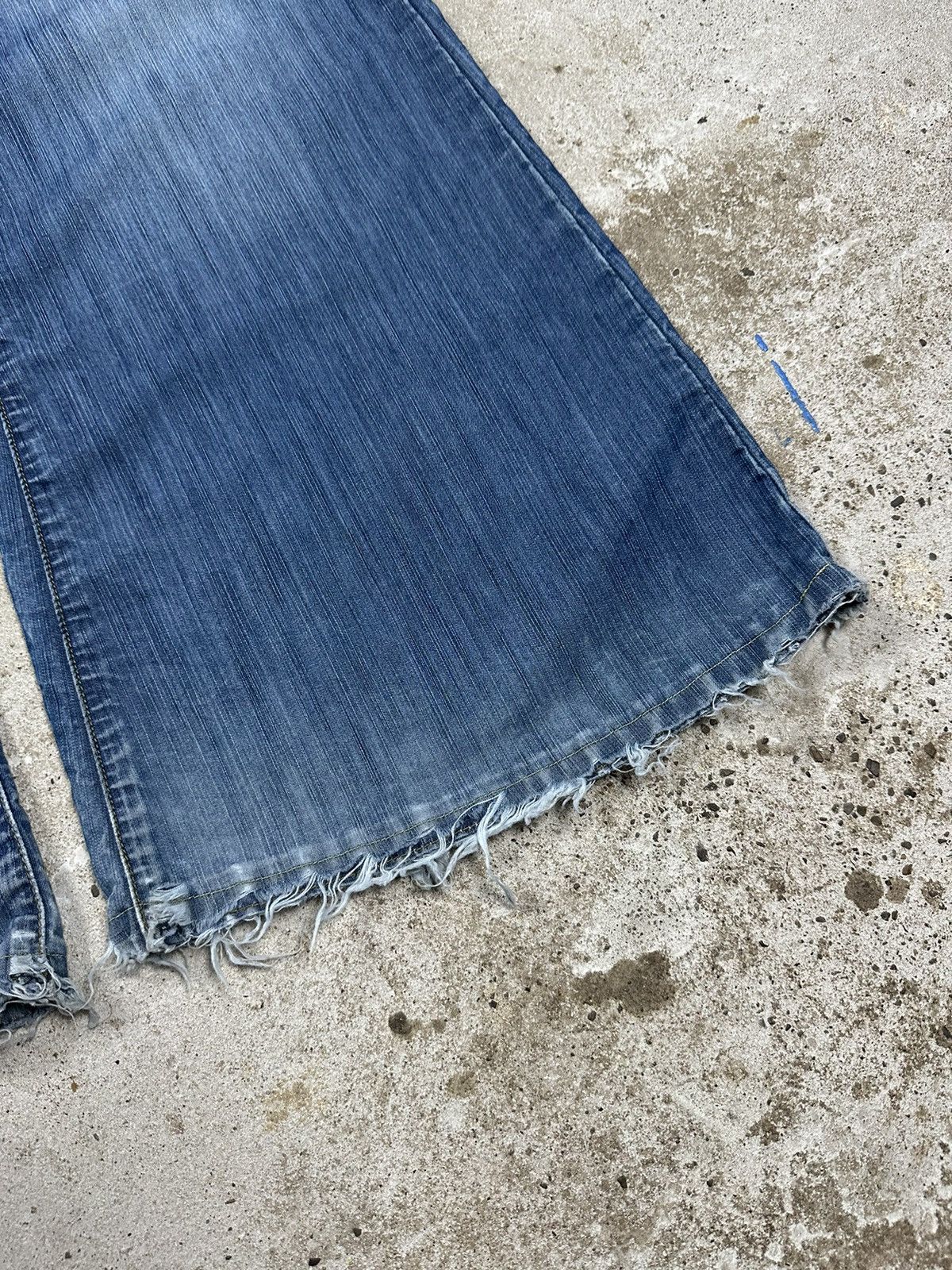 If Six Was Nine × Japanese Brand × Vintage ULTRA WIDE Vintage Y2K Flare Bootcut Denim Pants Size US 30 / EU 46 - 3 Thumbnail