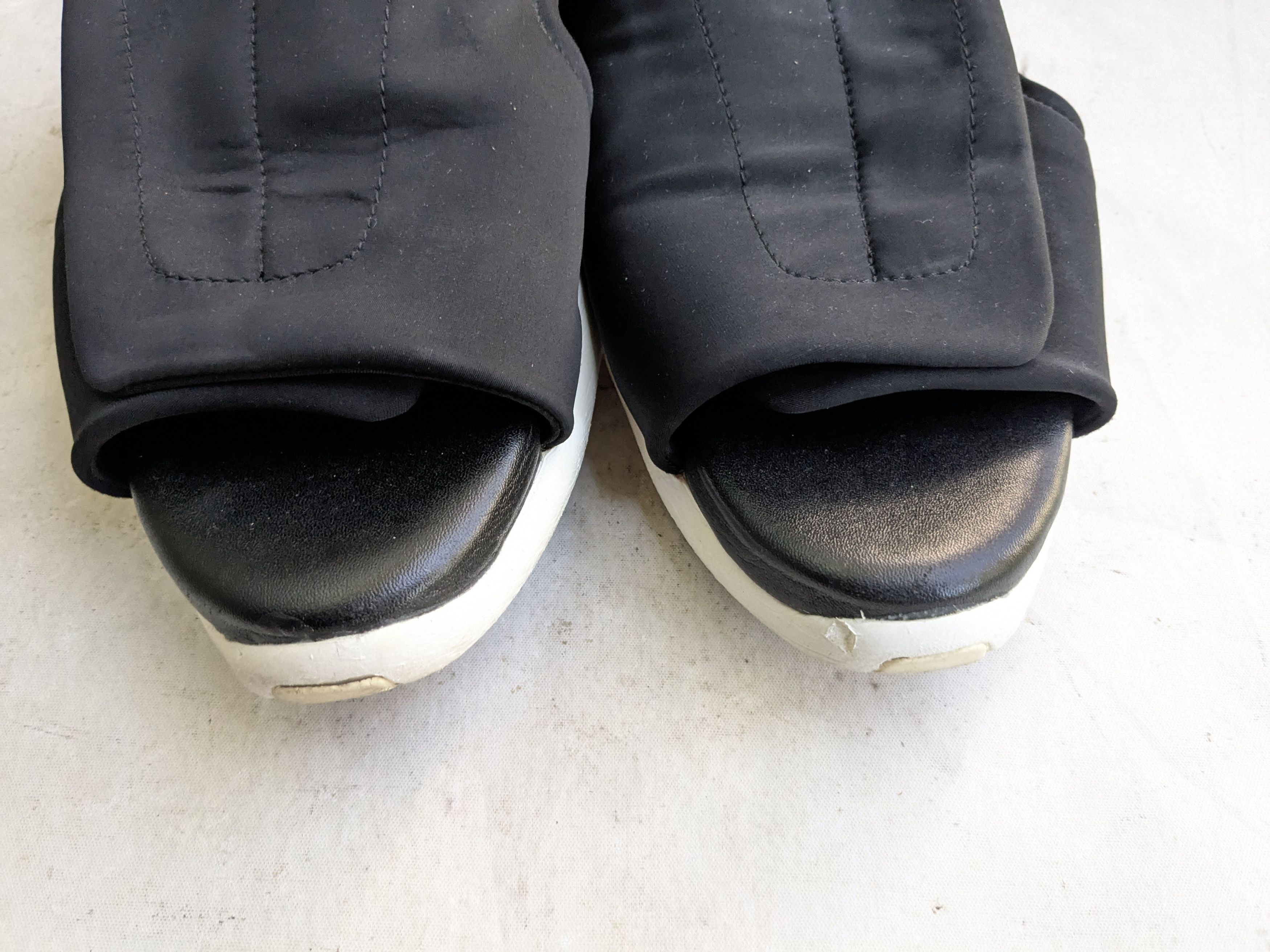 Rick Owens Rick Owen Slides 10 Black White Cargo Sandals Size US 10 / EU 43 - 4 Thumbnail