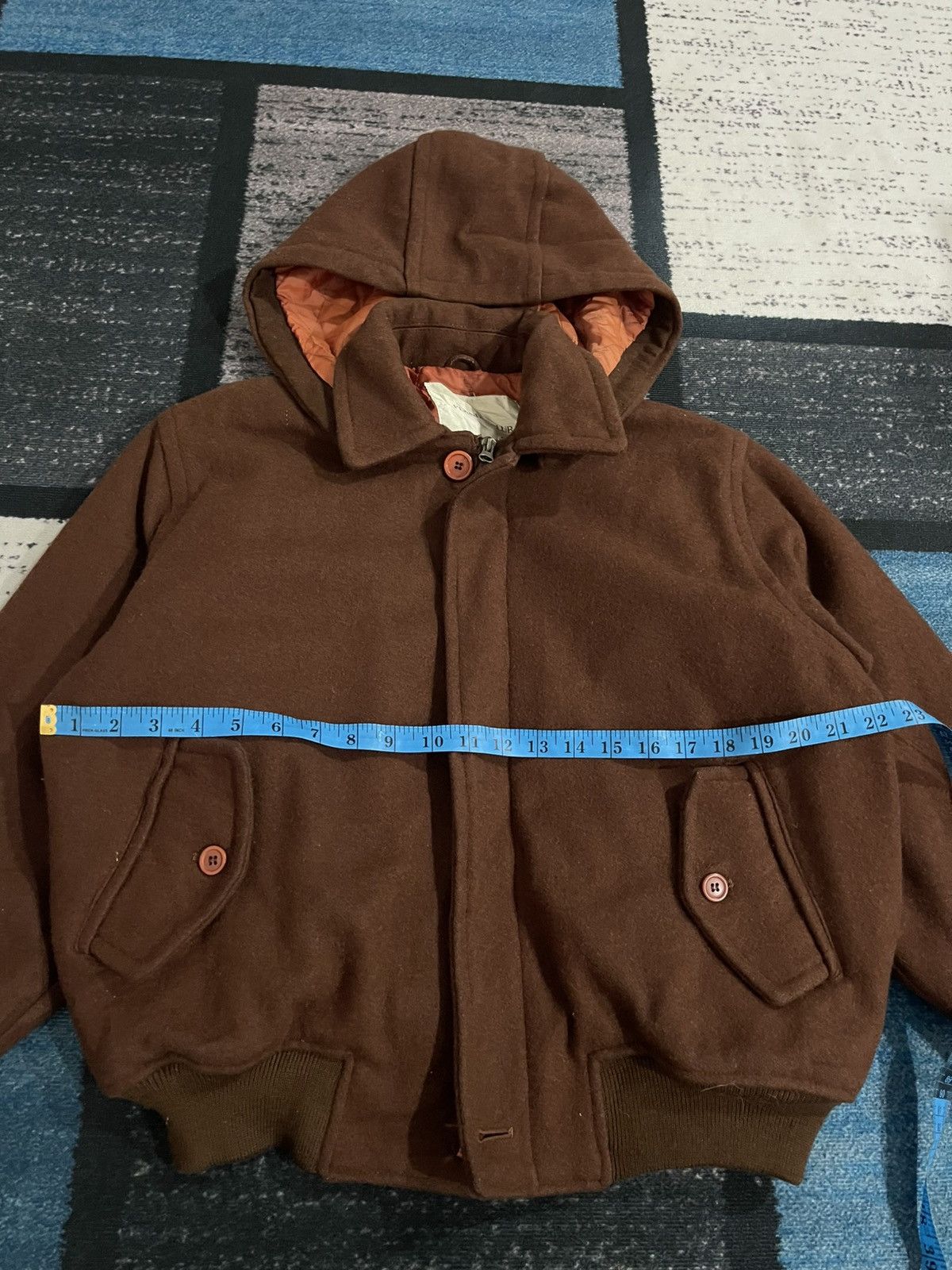 Japanese Brand × Vintage Vintage Flandre Club Hoodie Wool Jacket Size US L / EU 52-54 / 3 - 15 Thumbnail