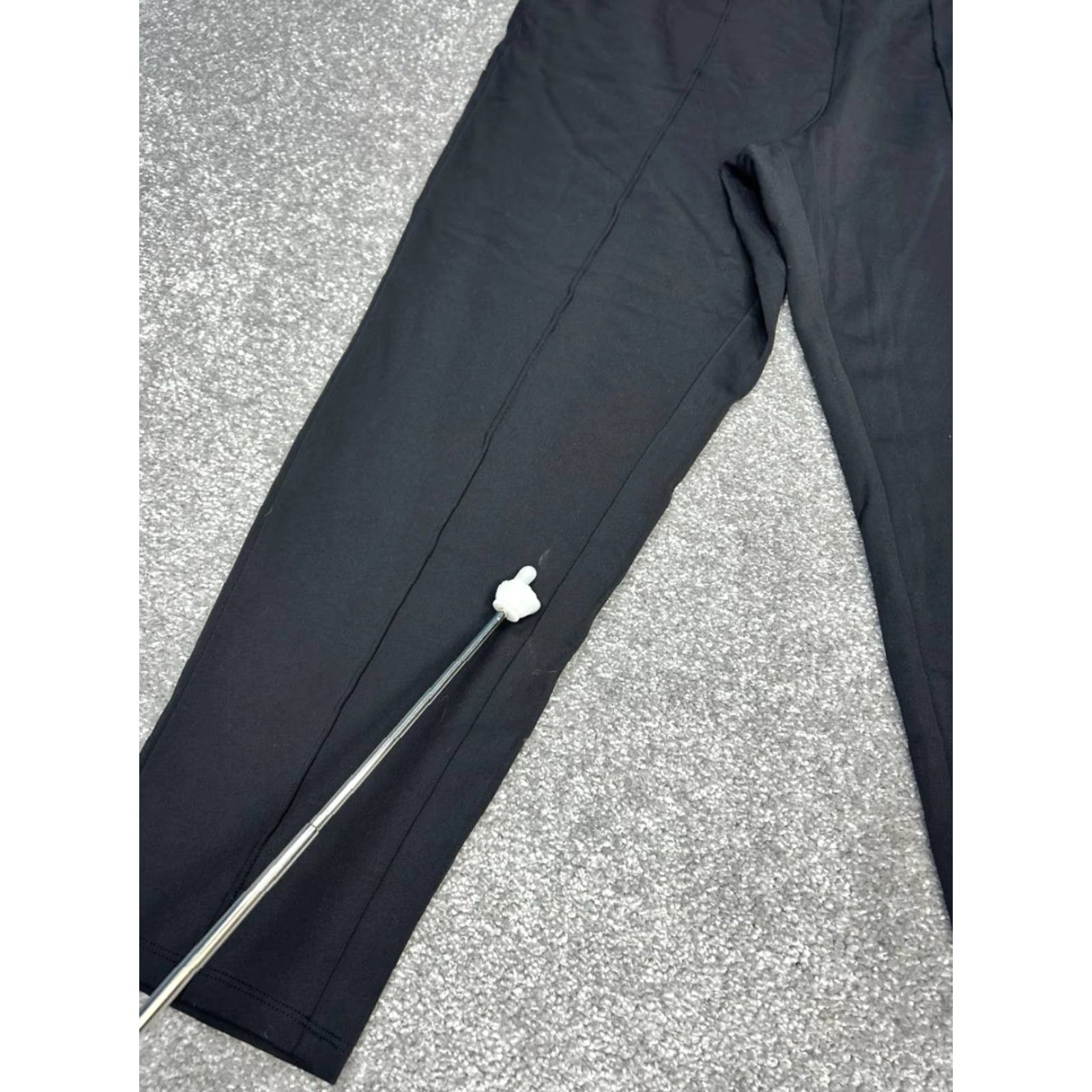 Athleta Athleta Venice Pintuck Pants Womens Medium Black Nylon High Rise Sweat Wicking Size 32" / US 10 / IT 46 - 2 Thumbnail