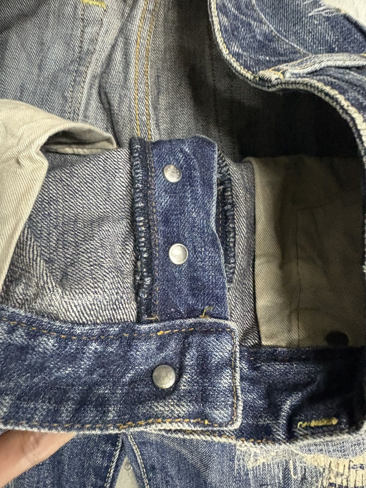 Johnbull JOHNBULL COMPANY Multi Pocket Wash Unique Two Tone Jeans Size US 32 / EU 48 - 8 Thumbnail