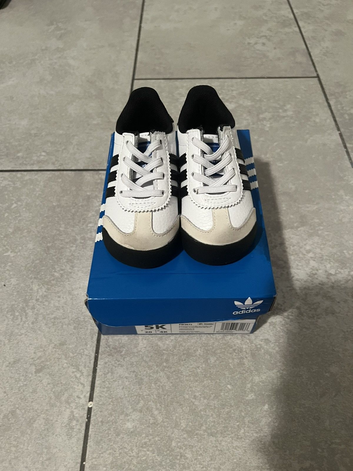 Adidas Adidas Toddler Samoa I ‘Cloud White/Core Black/Blue’ Size 5K Size US 5 / EU 37 - 2 Thumbnail