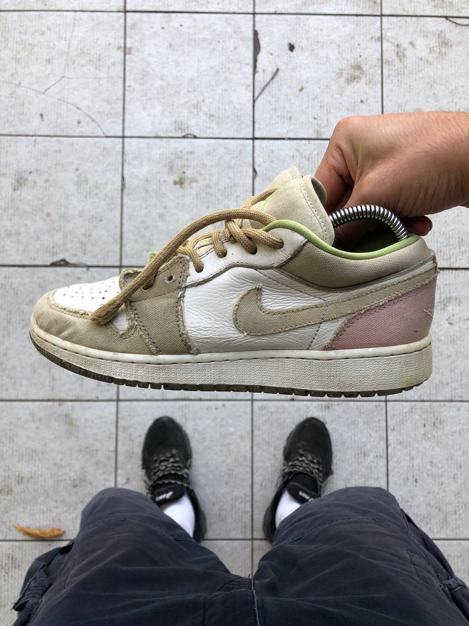 Nike × Vintage VERY RARE NIKE AIR JORDAN DUNK SNEAKERS JAPAN STYLE DRILL Size US 8.5 / IT 38.5 - 6 Thumbnail
