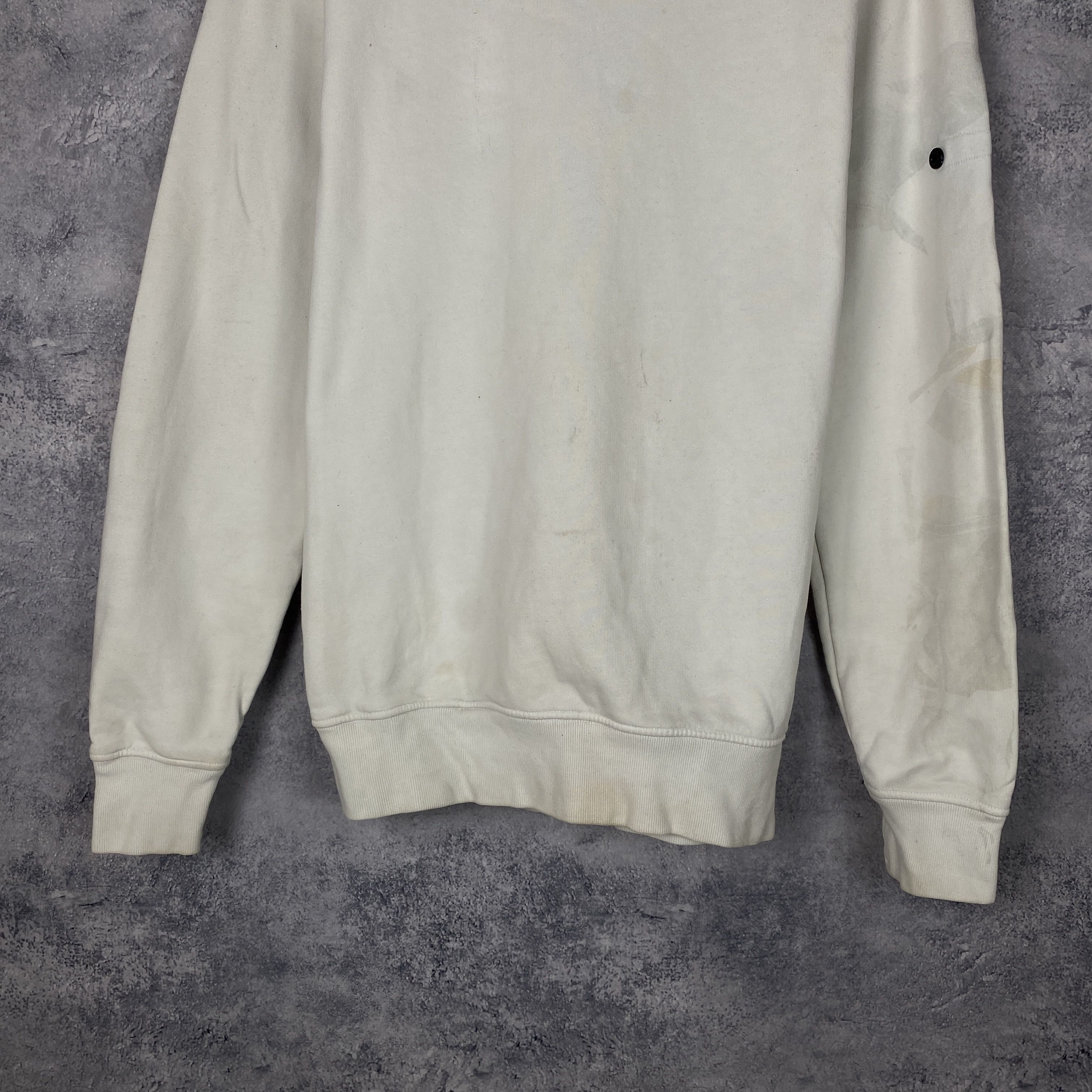 Stone Island Stone Island Sweatshirt Men's Size L White Long Sleeve Size US L / EU 52-54 / 3 - 3 Thumbnail
