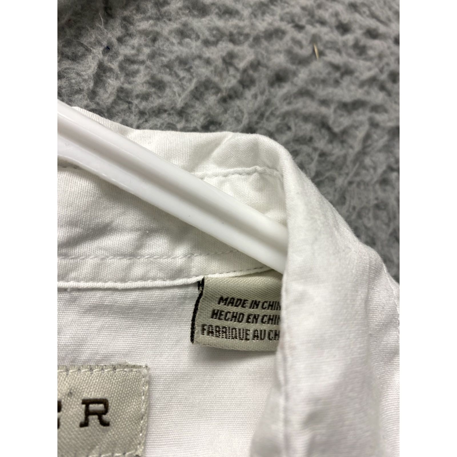Roper VINTAGE Roper Men's Dress Shirt Button Up White 100% Cotton Long Sleeve Business Workwear Medical Nurse Size 40R - 4 Thumbnail