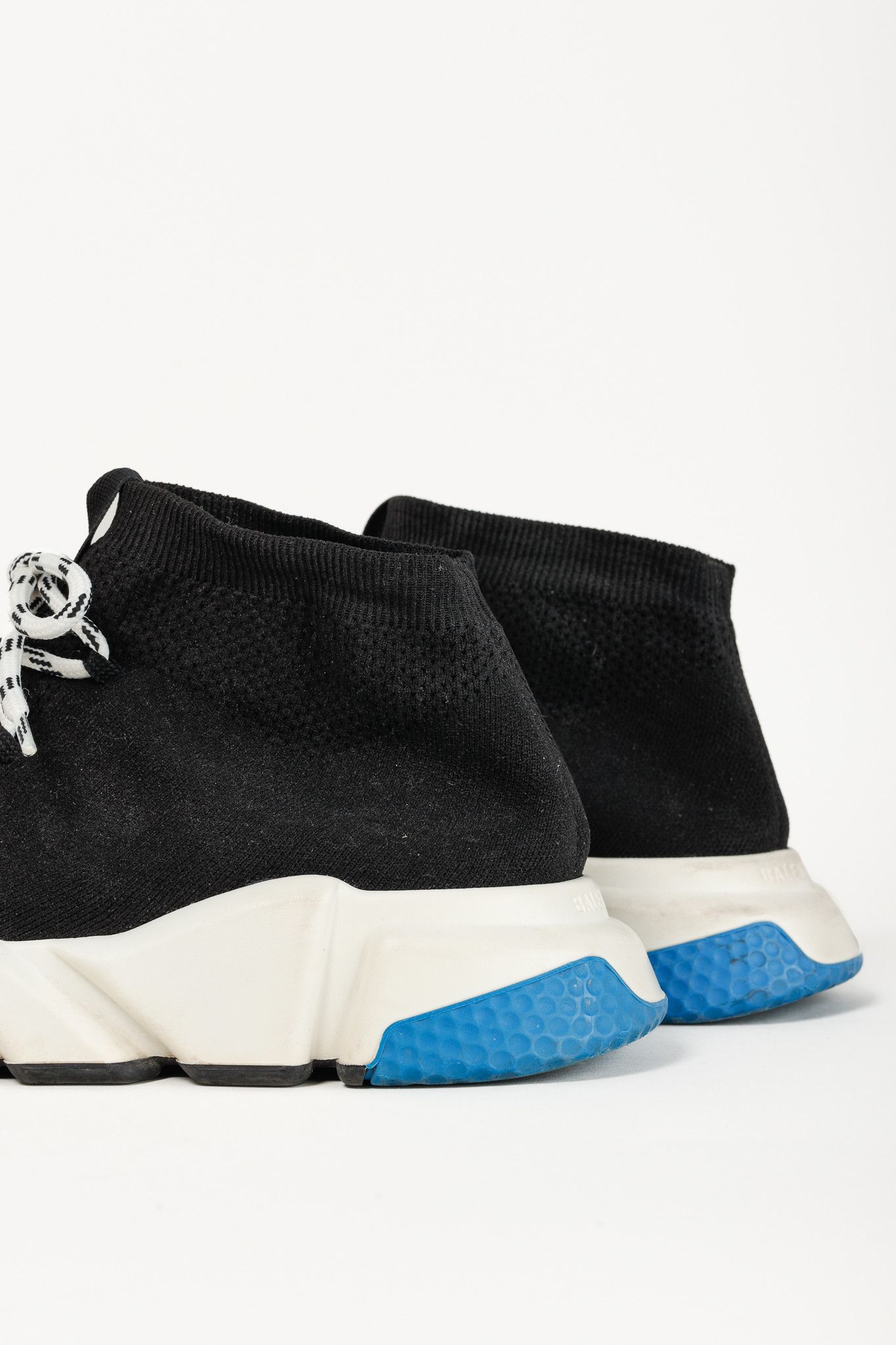Balenciaga Balenciaga Speed Black Knit Lace-Up High-Top Sneakers Size US 10 / EU 43 - 9 Thumbnail