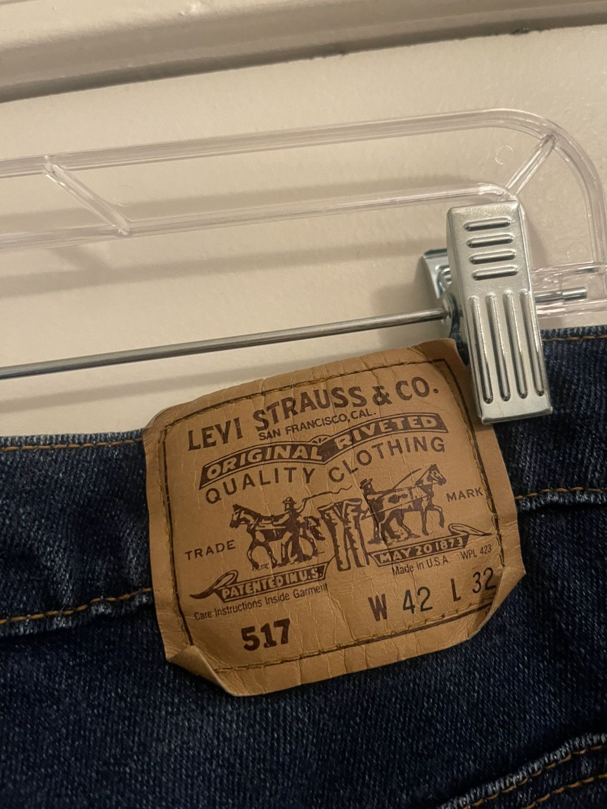 Vintage Vintage LEVI'S 517 Jeans Orange Tab Bootcut Size US 42 / EU 58 - 4 Thumbnail