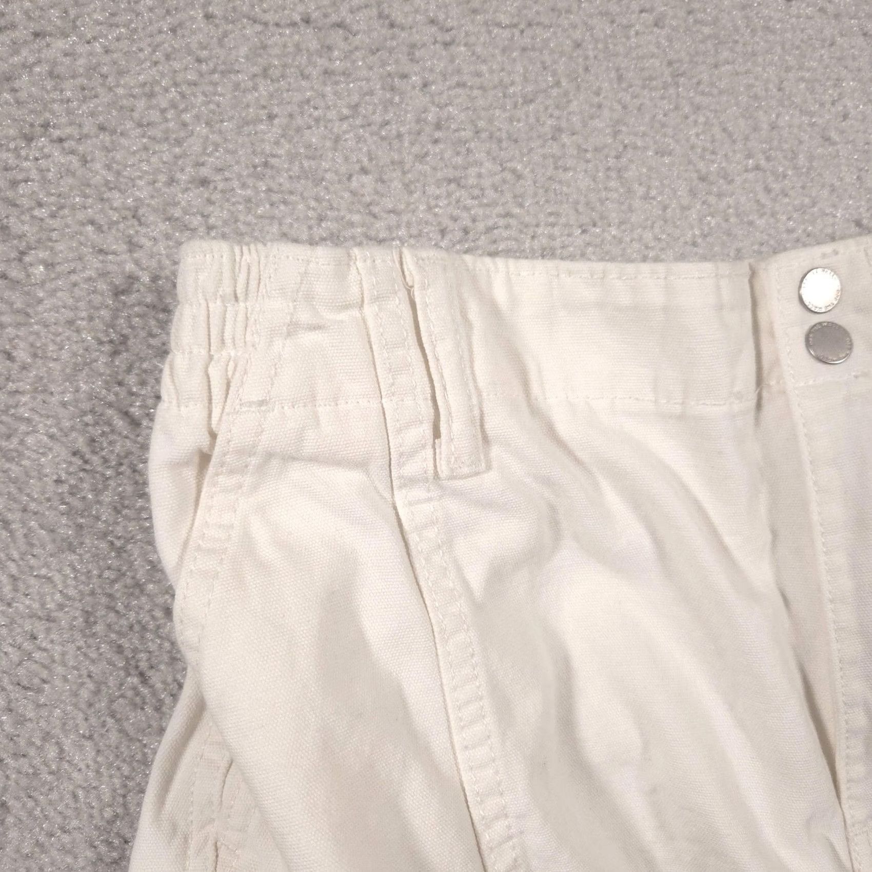 Vans Vans Shorts Womens Large White Cargo Utility Elastic Waist Skate Casual Size 36" / US 14 / IT 50 - 5 Thumbnail