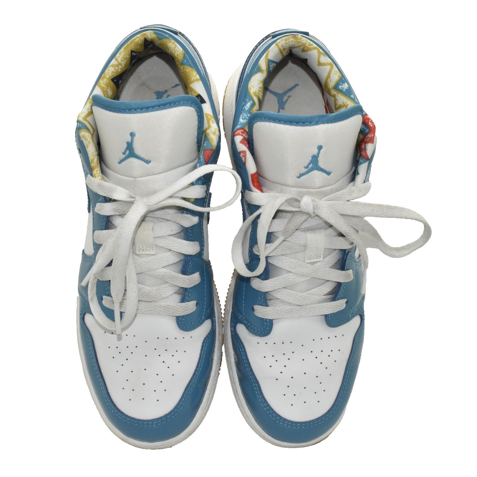 Nike NIKE AIR JORDAN 1 LOW SE Teal/White Boys Shoes DM0589-400 7Y Size US 5.5 / EU 38 - 3 Thumbnail