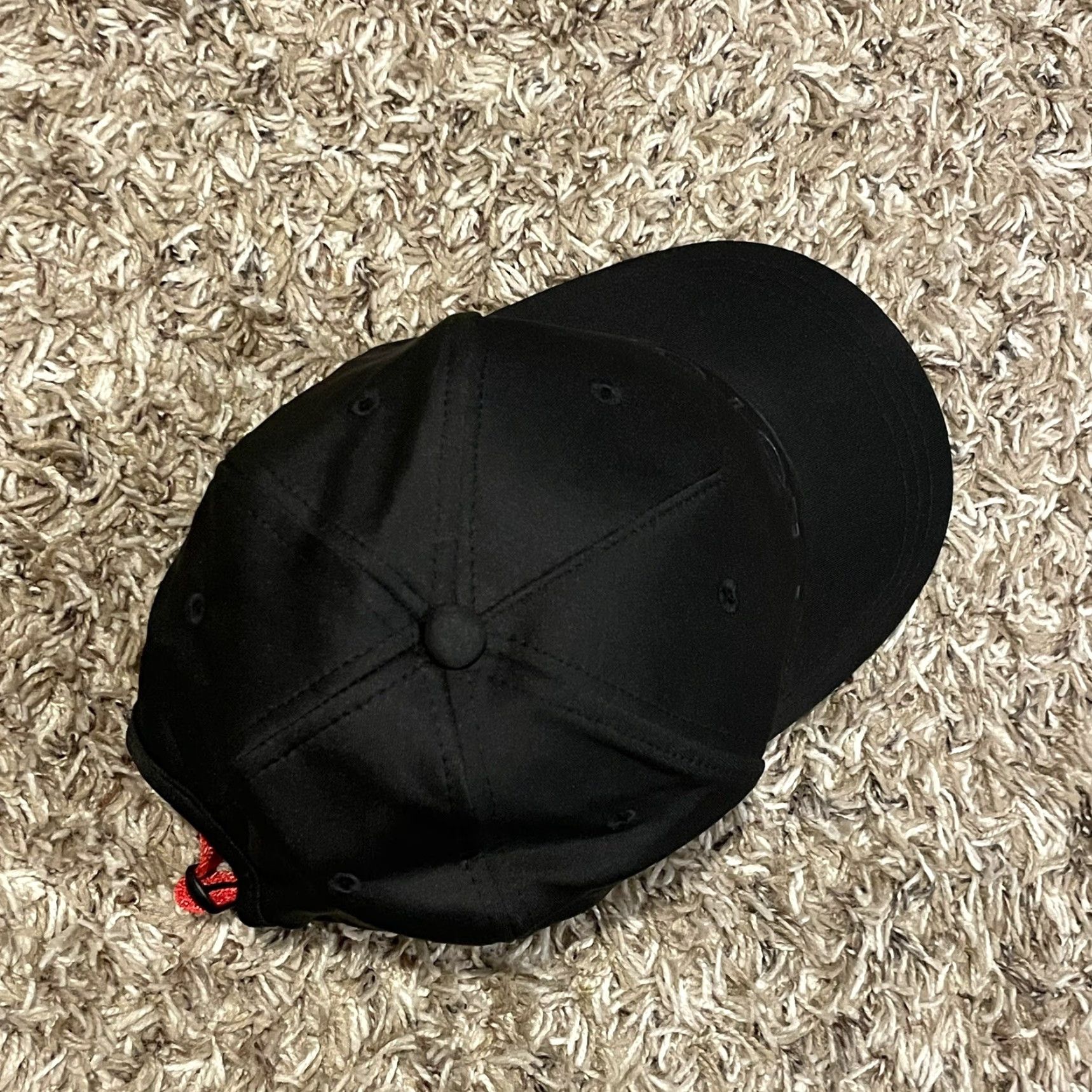 Vintage Peloton Baseball Hat Strapback Adjustable Blackout Performance Wicking Solid Black Spellout Hat Men Size ONE SIZE - 6 Thumbnail