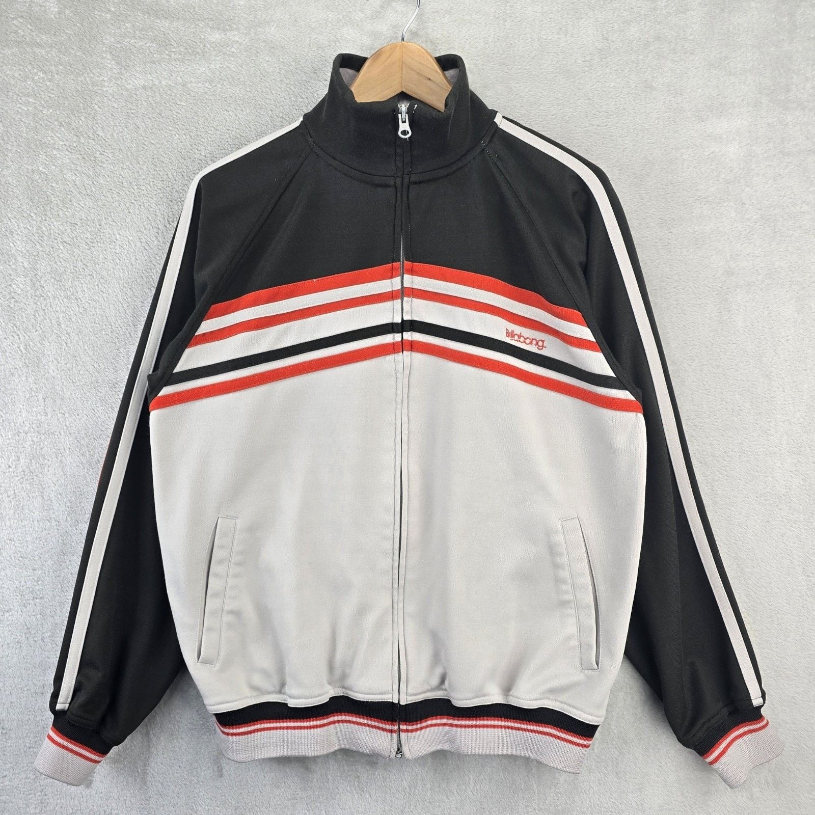 Billabong Vintage Billabong Track Jacket Large Stripe Skater Surf Y2K Size US L / EU 52-54 / 3 - 1 Thumbnail