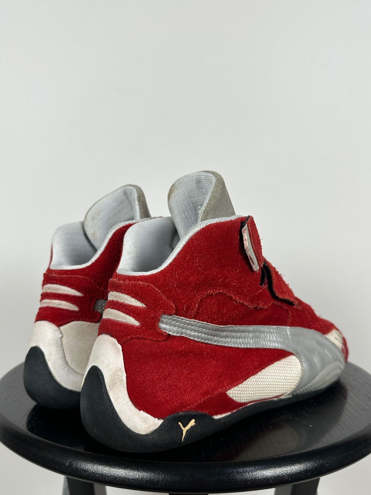 Puma Vintage Puma F1 KartCat SpeedCat Red Suede Sneakers Size US 10 / EU 43 - 7 Thumbnail