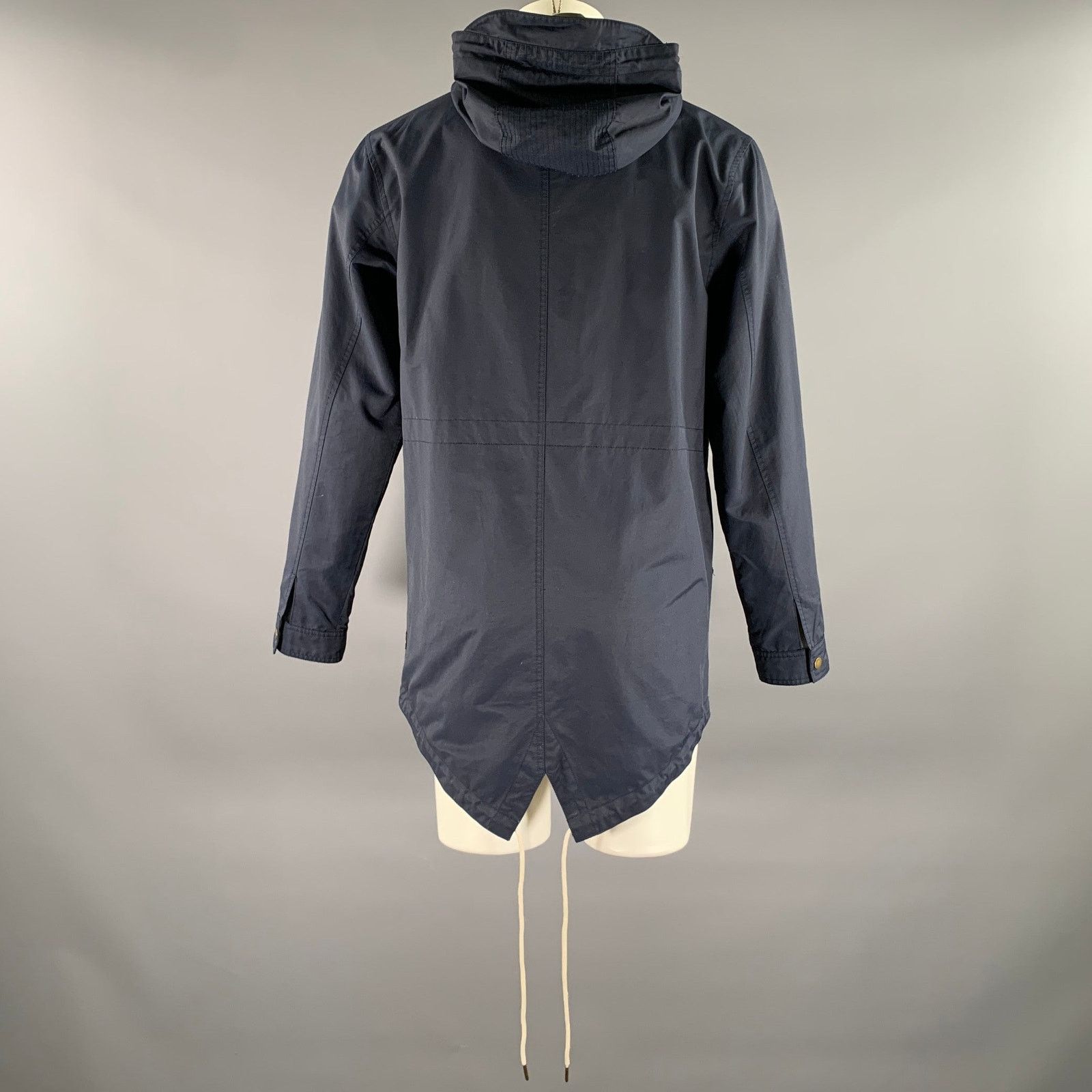 Barney Cools BARNEY COOLS Size M Navy Cotton Blend Windbreaker Jacket Size US M / EU 48-50 / 2 - 4 Thumbnail