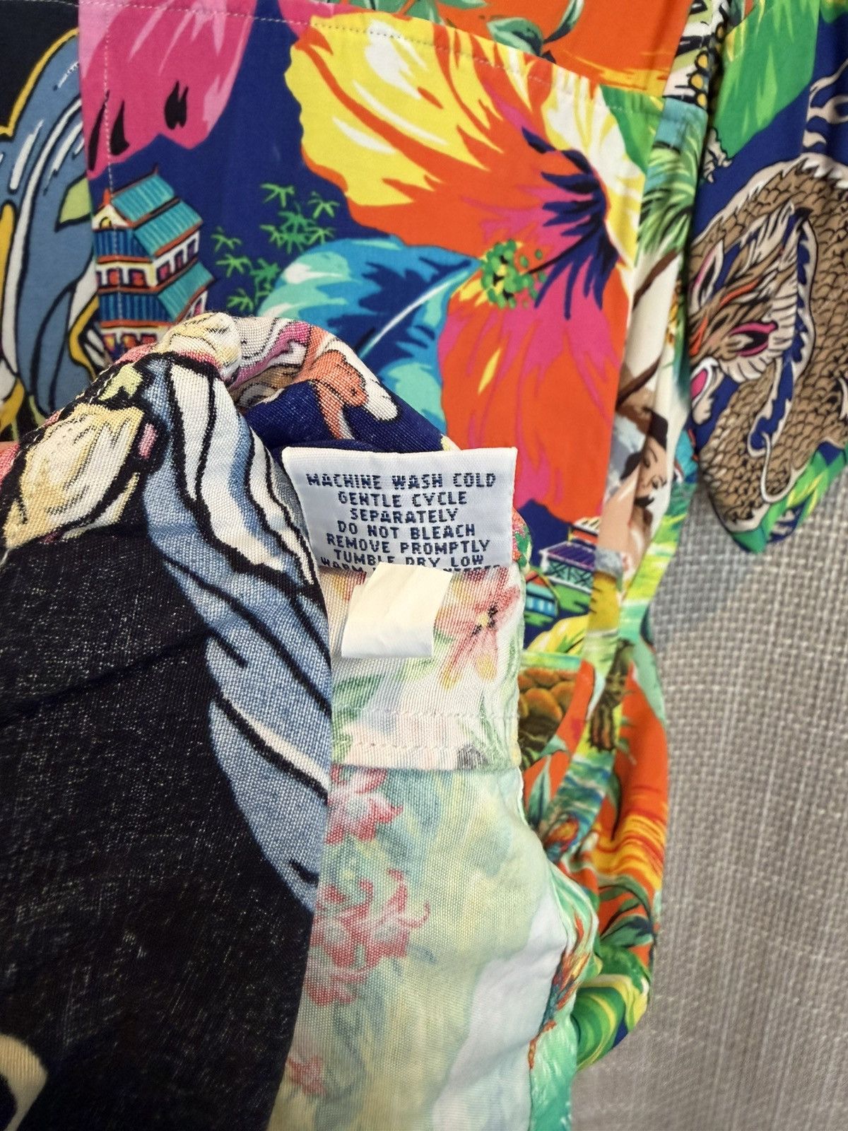 Ralph Lauren Ralph Lauren Patchwork Polo Hawaiian Camp Collar Shirt Size US S / EU 44-46 / 1 - 5 Thumbnail