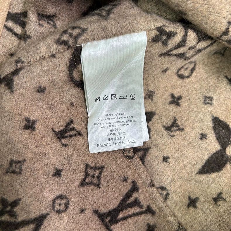 Louis Vuitton Louis Vuitton Beige Alpaca Wool ButtonUp Jacket-2506 Size US XXL / EU 58 / 5 - 8 Thumbnail