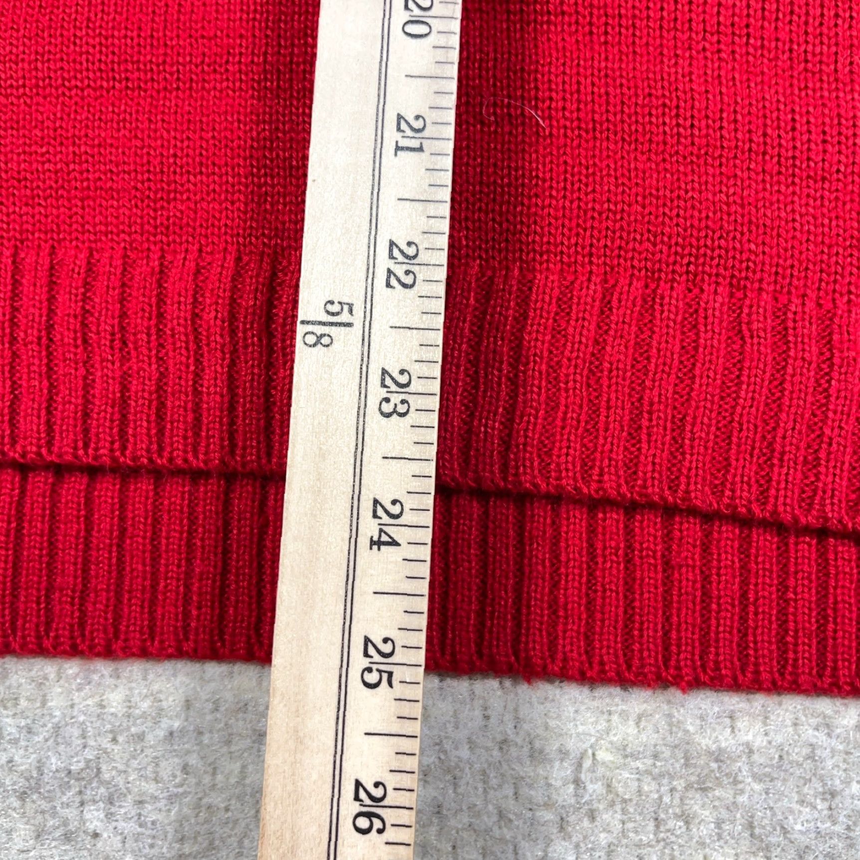 Vintage Karen Scott Sweater Women 2X Red Acrylic Knit Polar Bear Winter Christmas Size XXL / US 16-18 / IT 52-54 - 7 Thumbnail