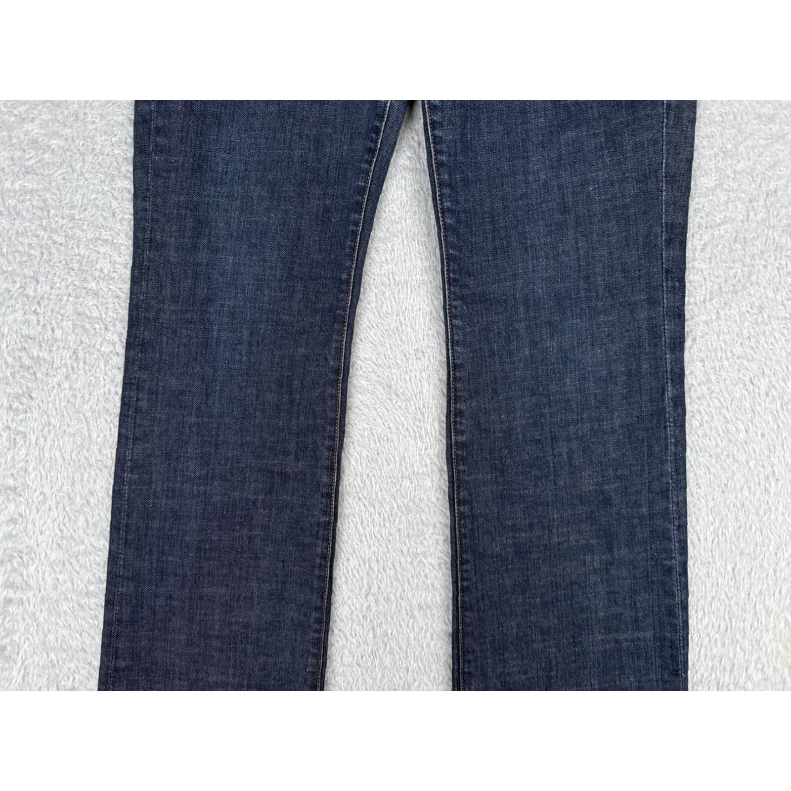 J.Crew J.CREW Womens Bootcut Jeans 28 Blue Dark Wash Cotton 30x32 Regular Fit Classic Size 28" / US 6 / IT 42 - 3 Thumbnail