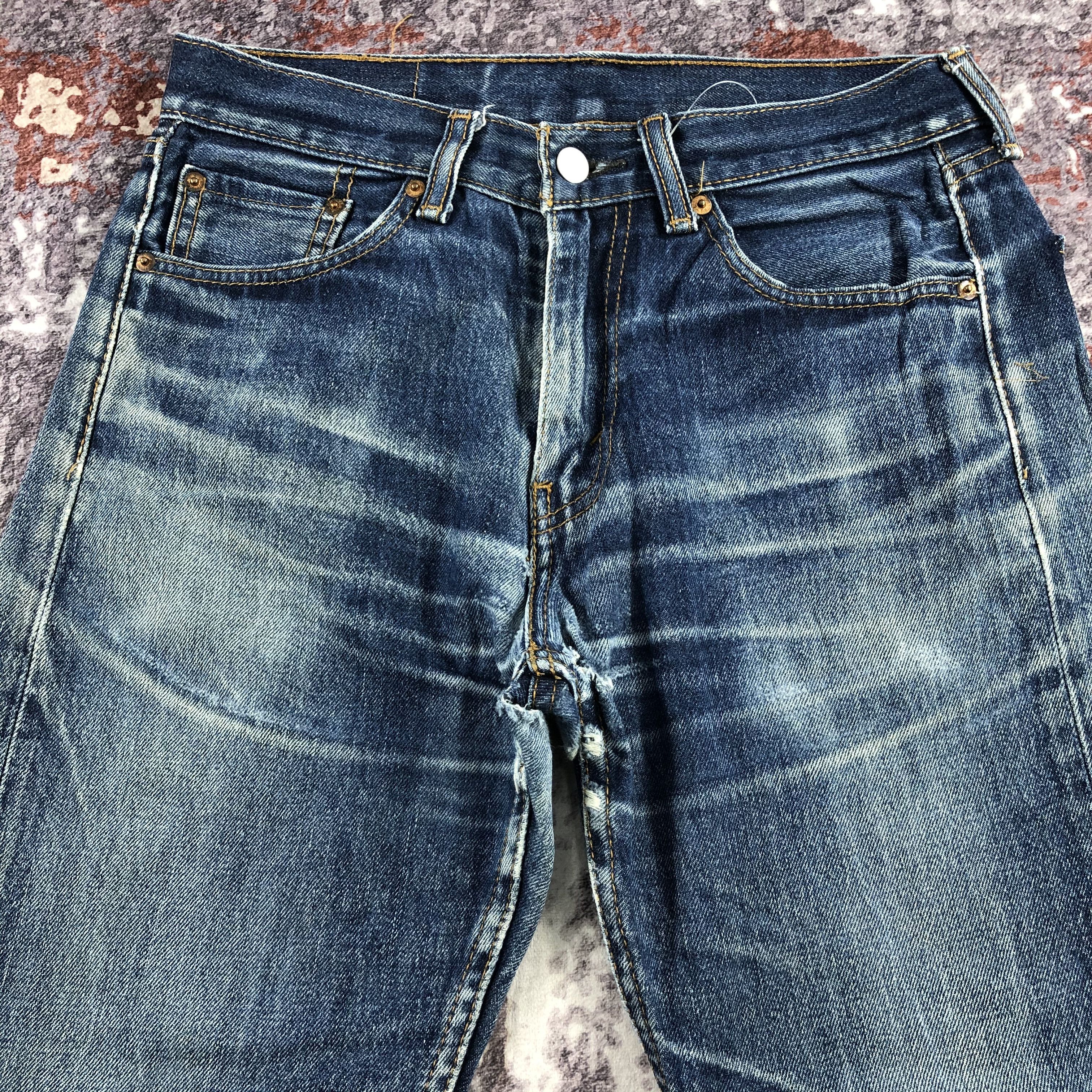 Levi's × Vintage Vintage Ripped Levis 505 Jeans-JM2240 Size US 31 - 3 Thumbnail