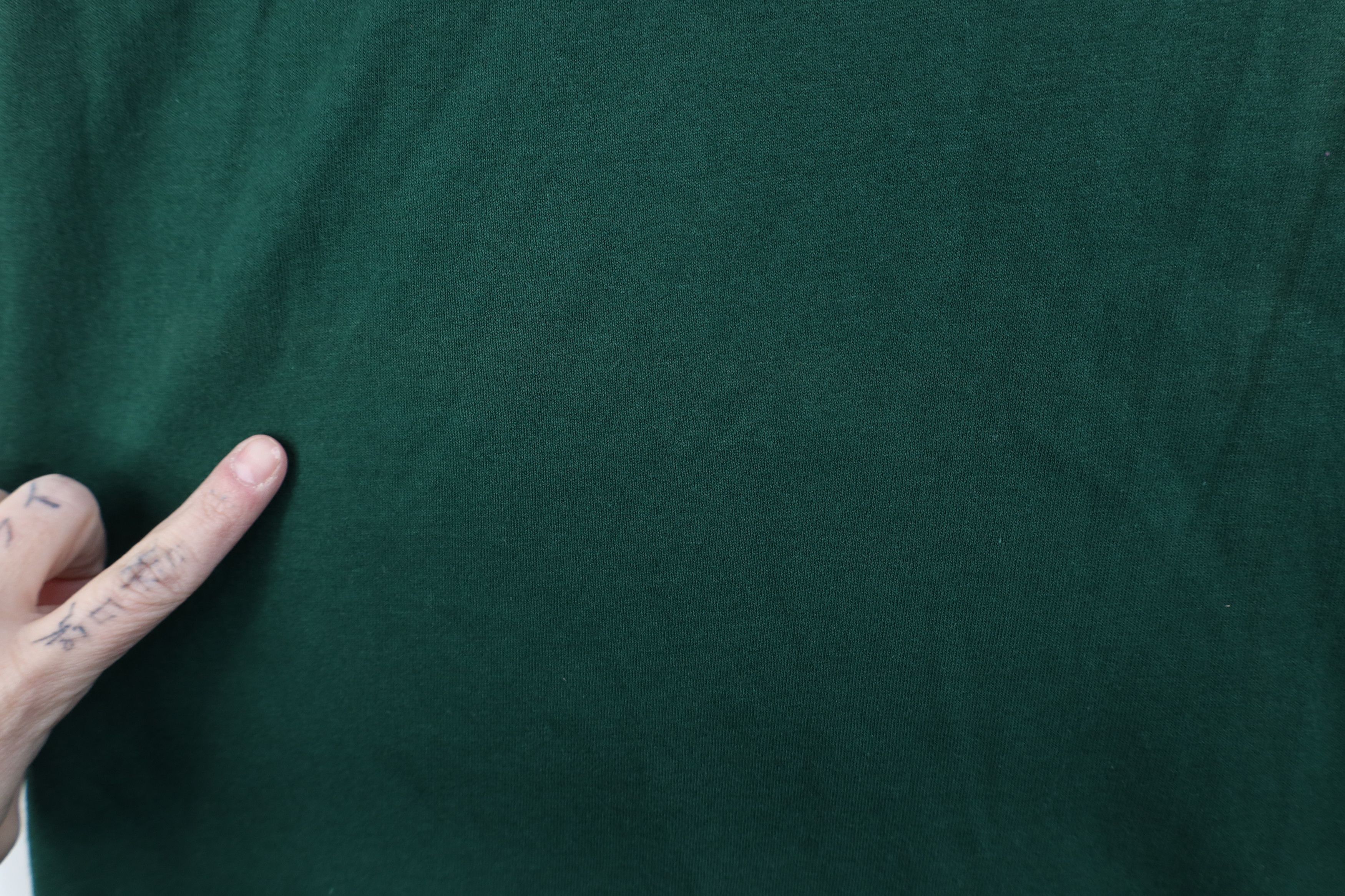 Vintage Vintage 90s Y2K Streetwear Cotton T-Shirt Hunter Green Size US XXL / EU 58 / 5 - 7 Thumbnail