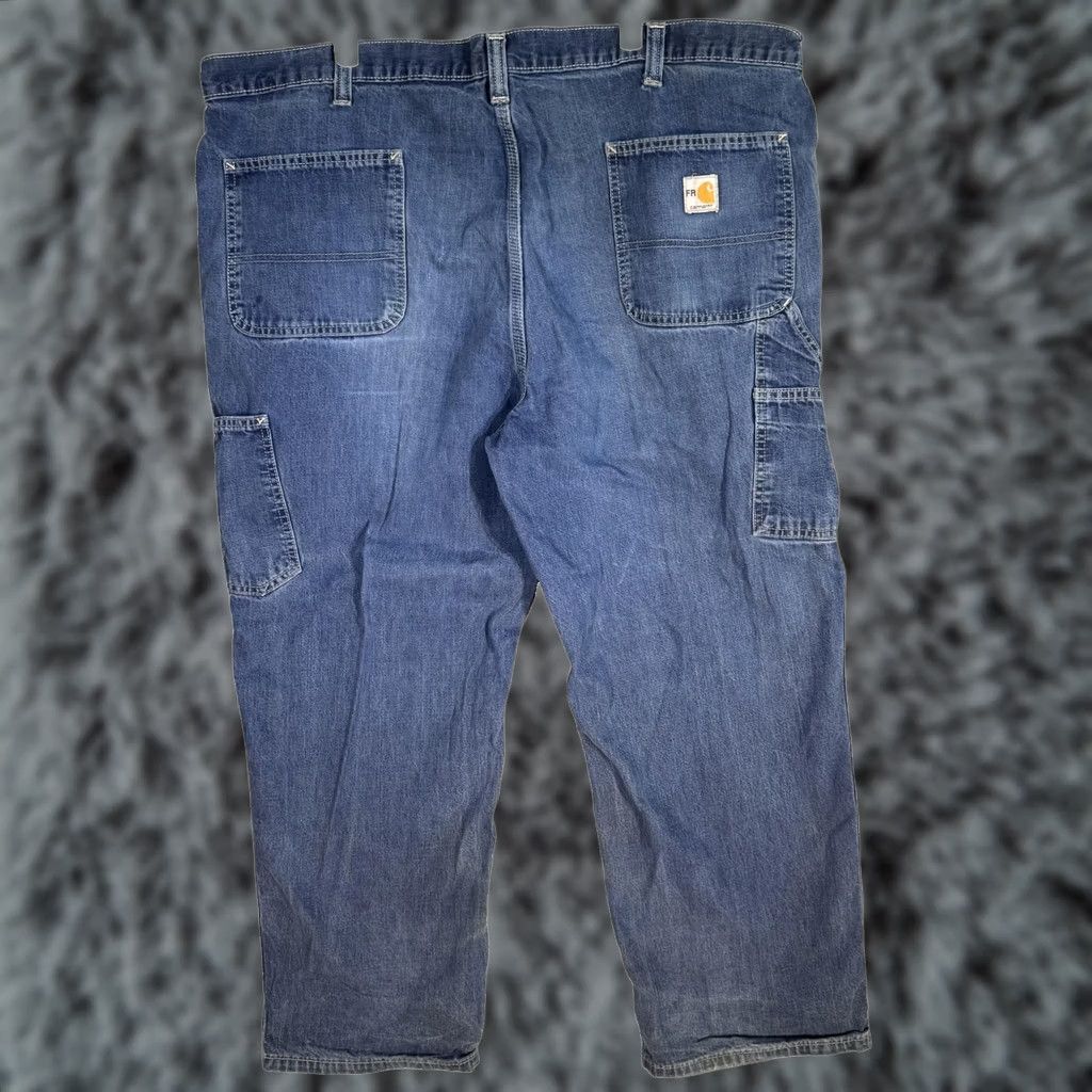 Carhartt VINTAGE Carhartt FR Work Jeans Mens 44x28 CAT2 Arc Flash Denim Workwear (44x28) Size US 44 / EU 60 - 1 Thumbnail
