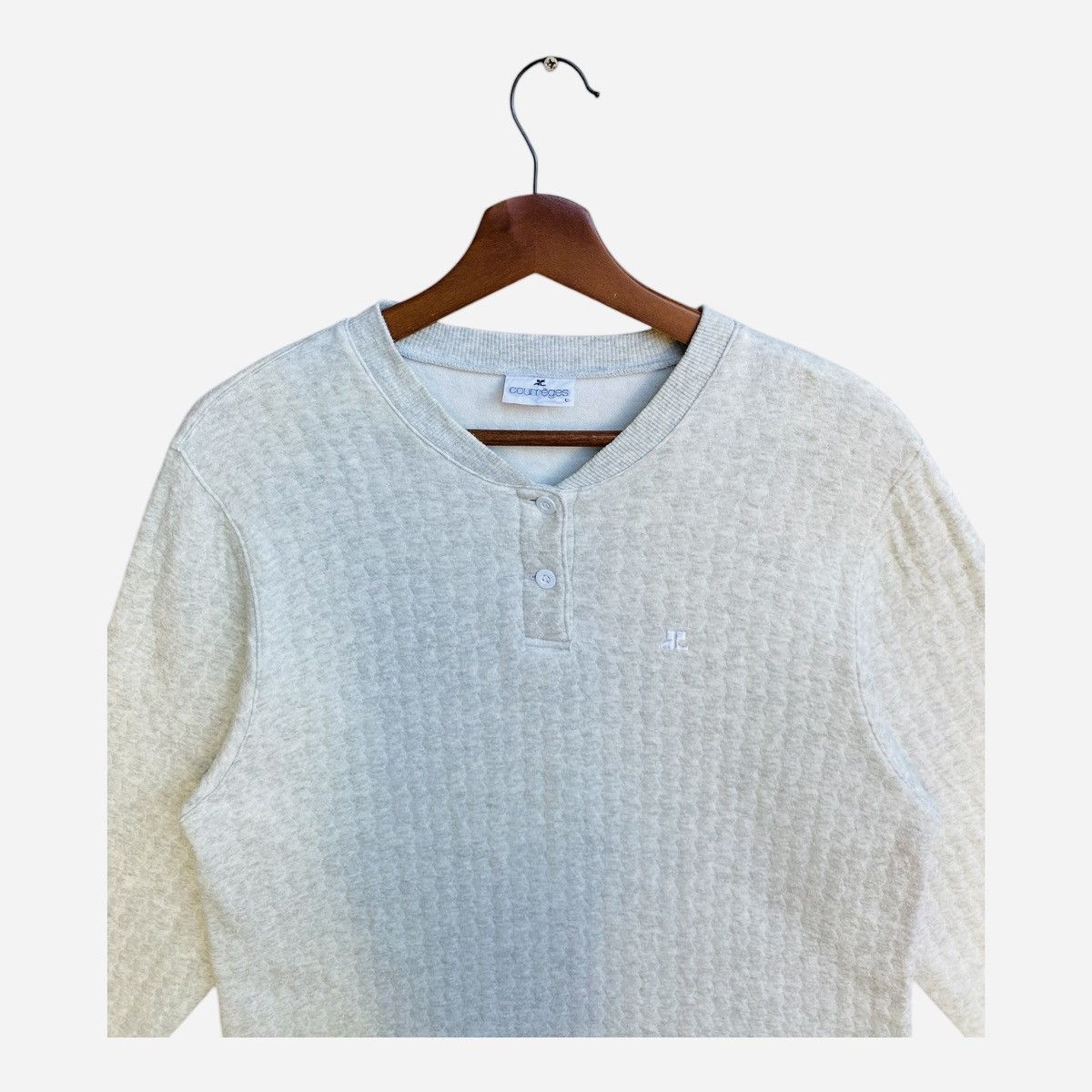 Courreges Courreges Women Dress Quarter Button Up Pullover Jumper Size L / US 10 / IT 46 - 5 Thumbnail