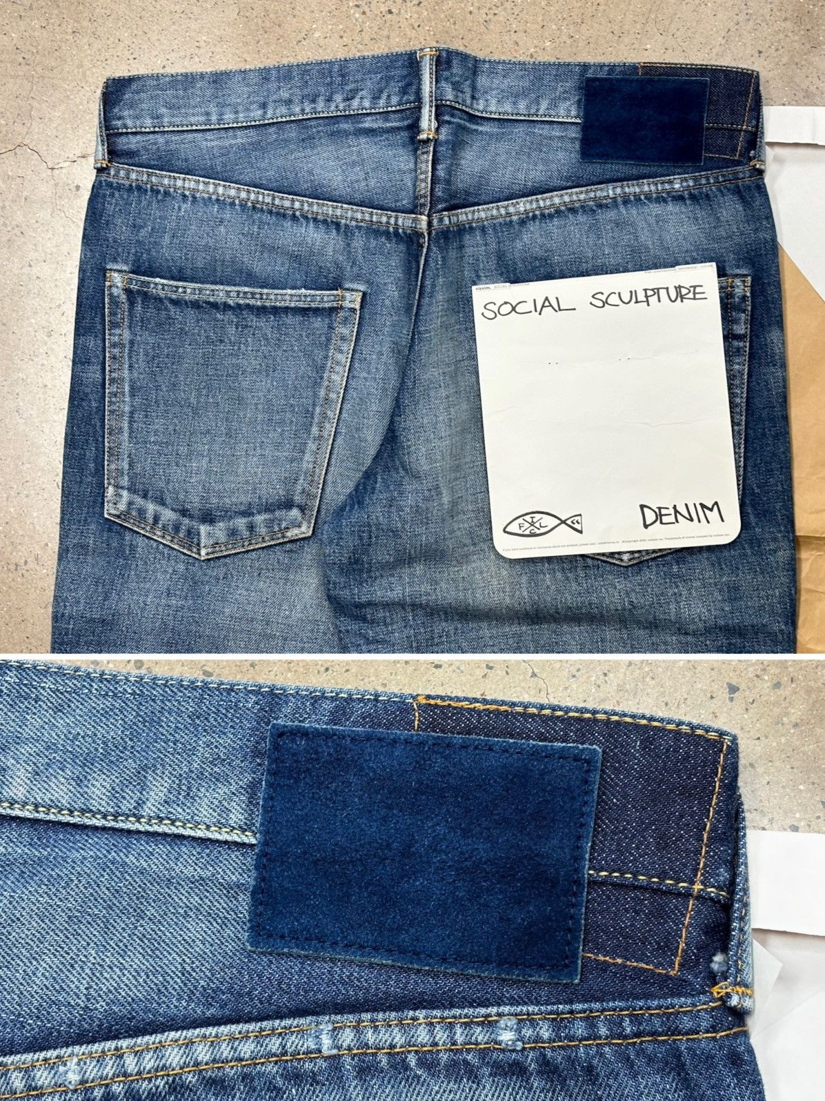 Visvim Visvim 03D12 Social Sculpture 03 Damaged-12，W36L30 Size US 36 / EU 52 - 7 Thumbnail