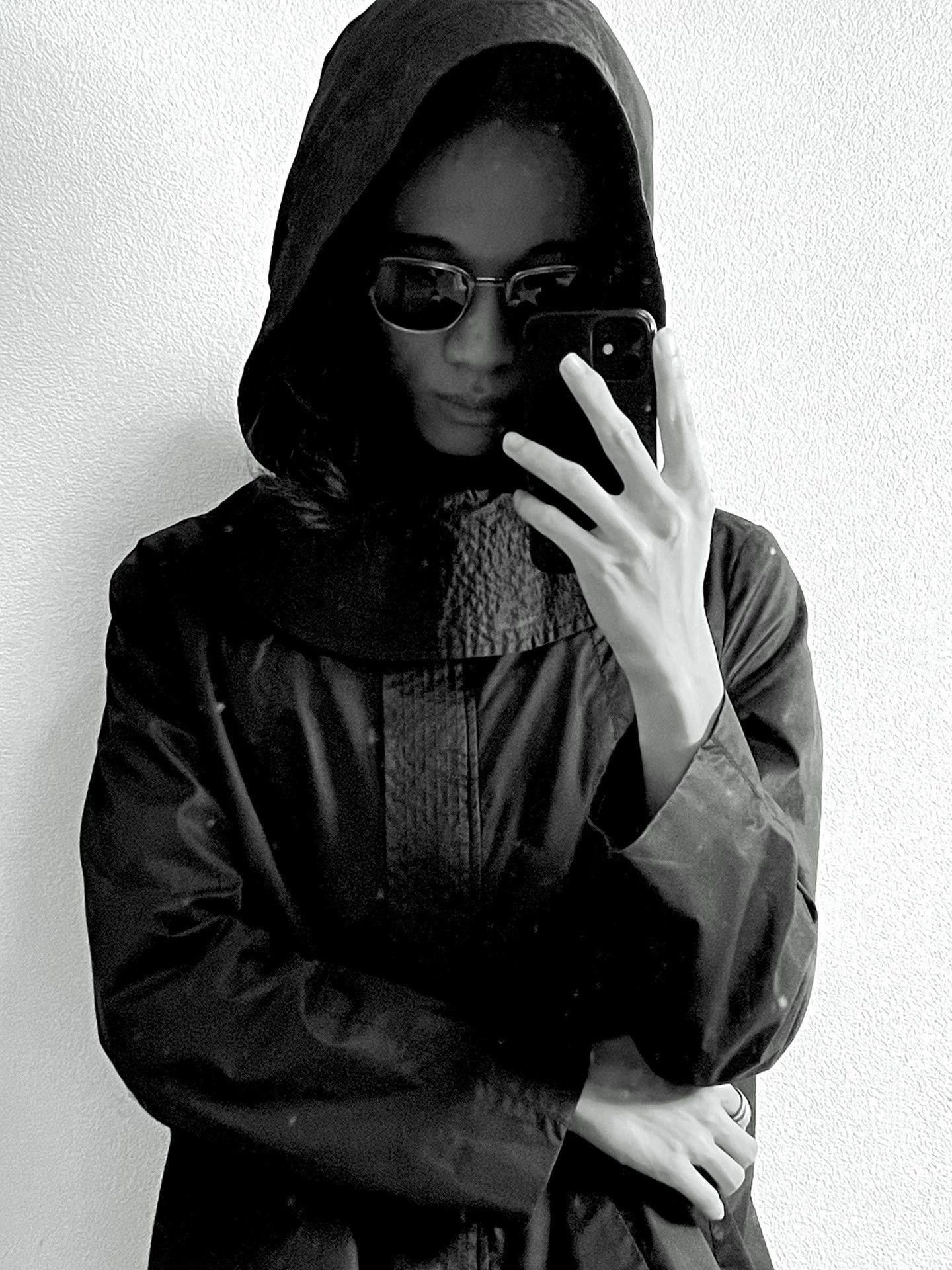 Helmut Lang Black Hooded Long Coat Size S Size US S / EU 44-46 / 1 - 3 Thumbnail