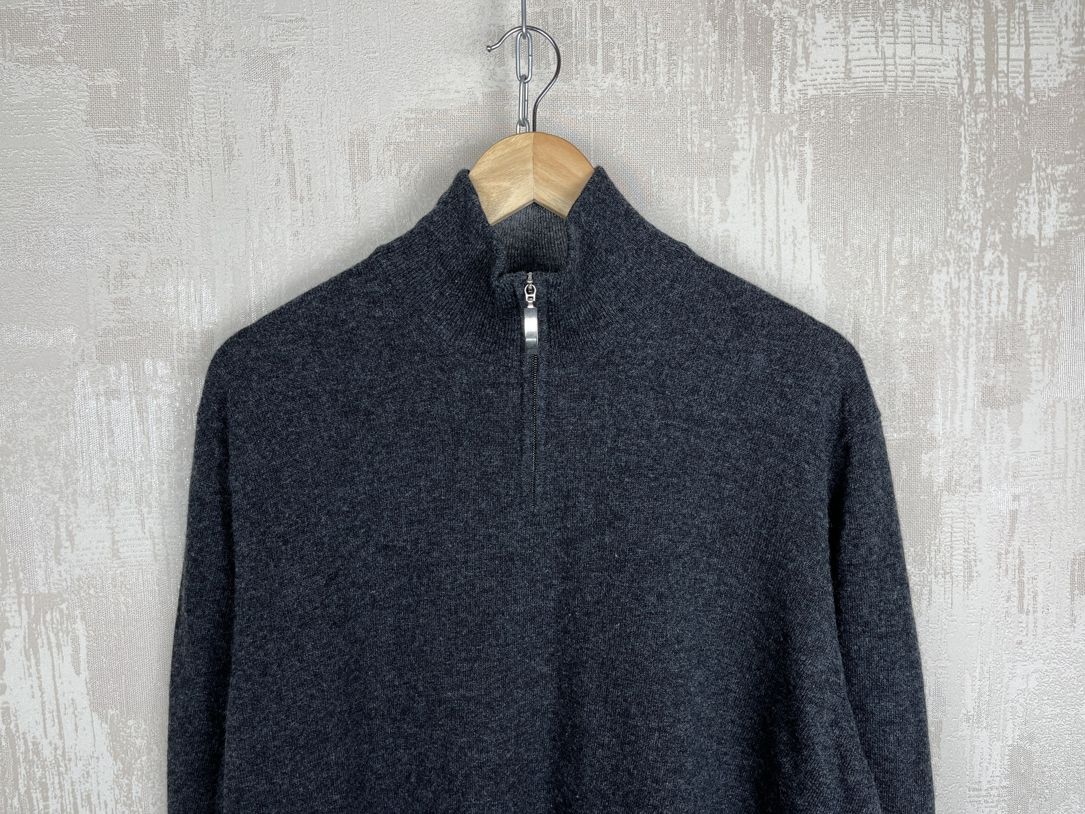 Scott & Charters Scott & Charters Half Zip Wool Sweater Made in Scotland Size US XL / EU 56 / 4 - 4 Thumbnail