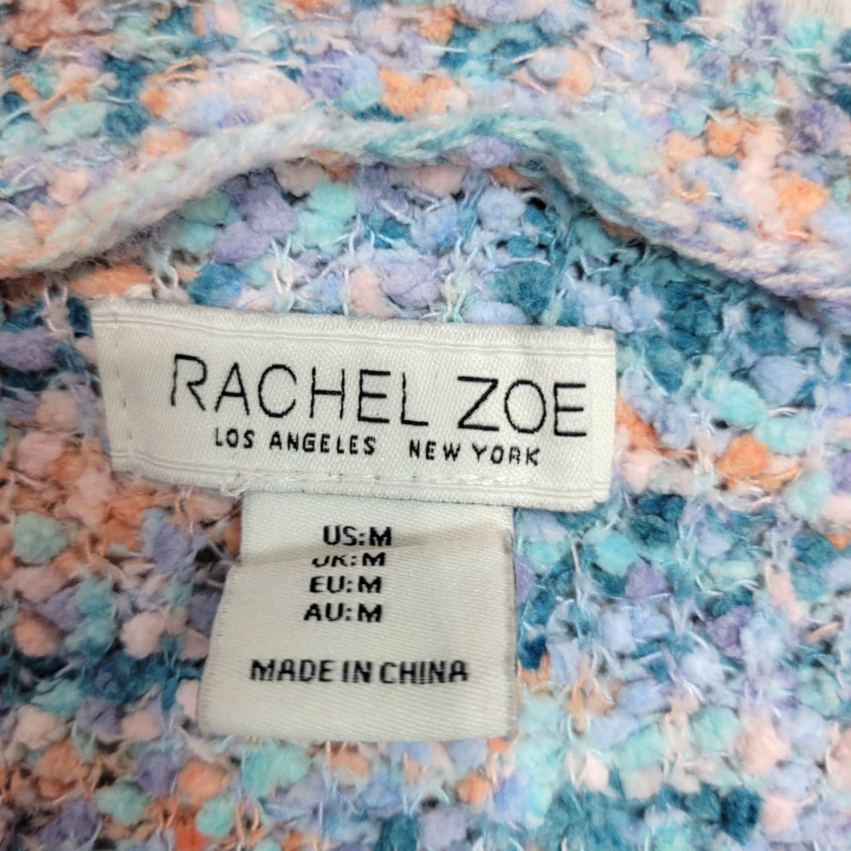 Rachel Zoe Rachel Zoe Cardigan Sweater Womens Open Front Popcorn Teddy Bear Cozy Sz M Blue Size M / US 6-8 / IT 42-44 - 6 Thumbnail