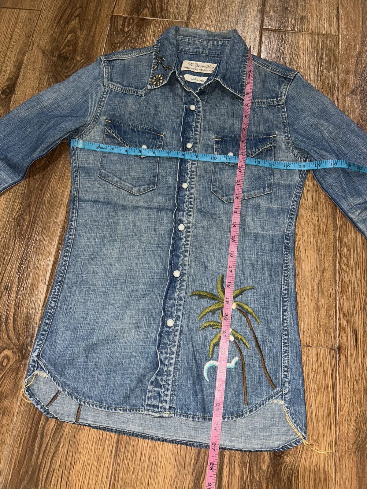 Remi Relief Remi Relief Embroidery Western Denim Shirt Size S / US 4 / IT 40 - 12 Thumbnail