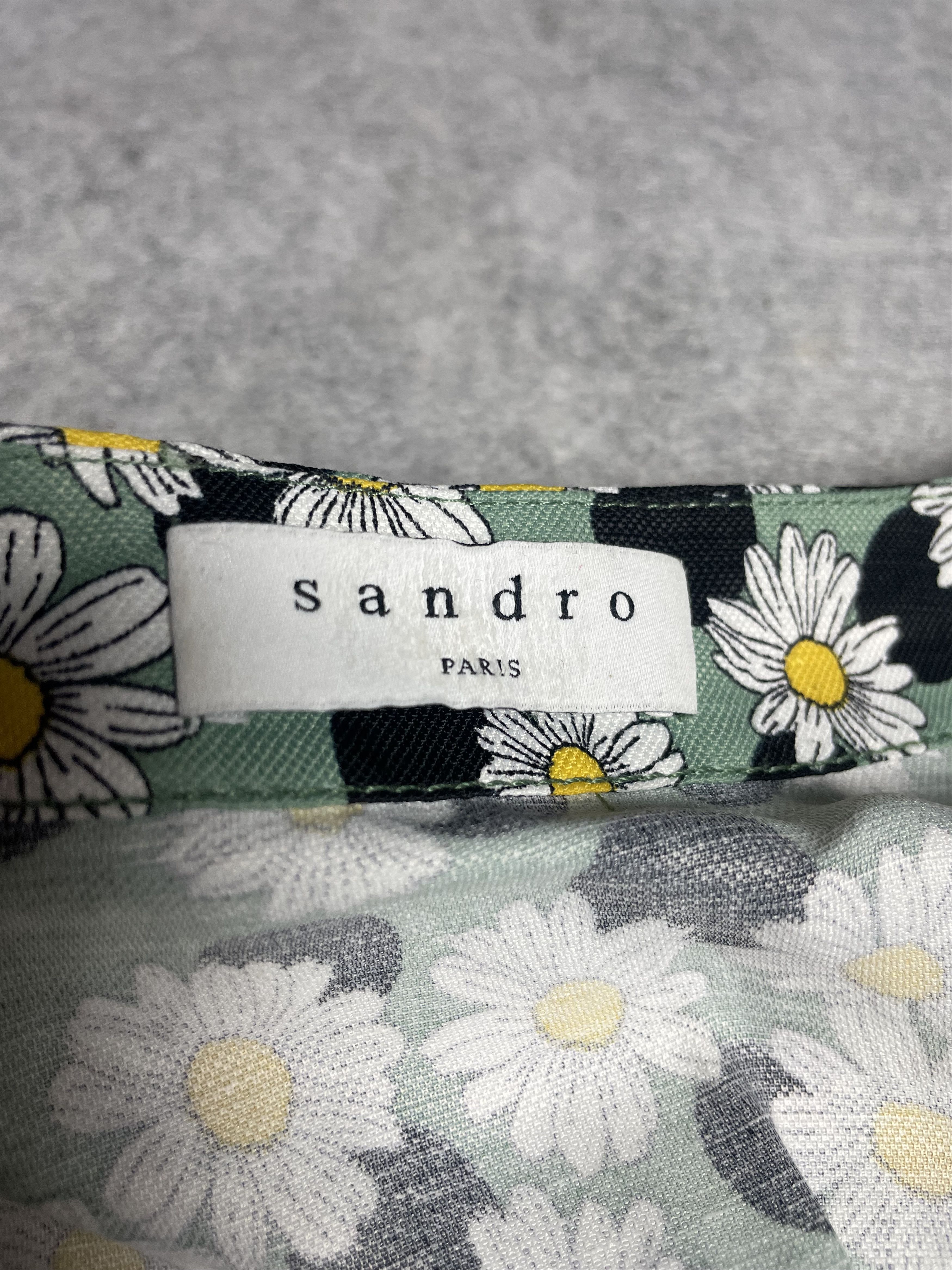 Sandro Sandro Angele Floral Print Linen Blend Mini Dress Size EU 36 Size S / US 4 / IT 40 - 11 Thumbnail