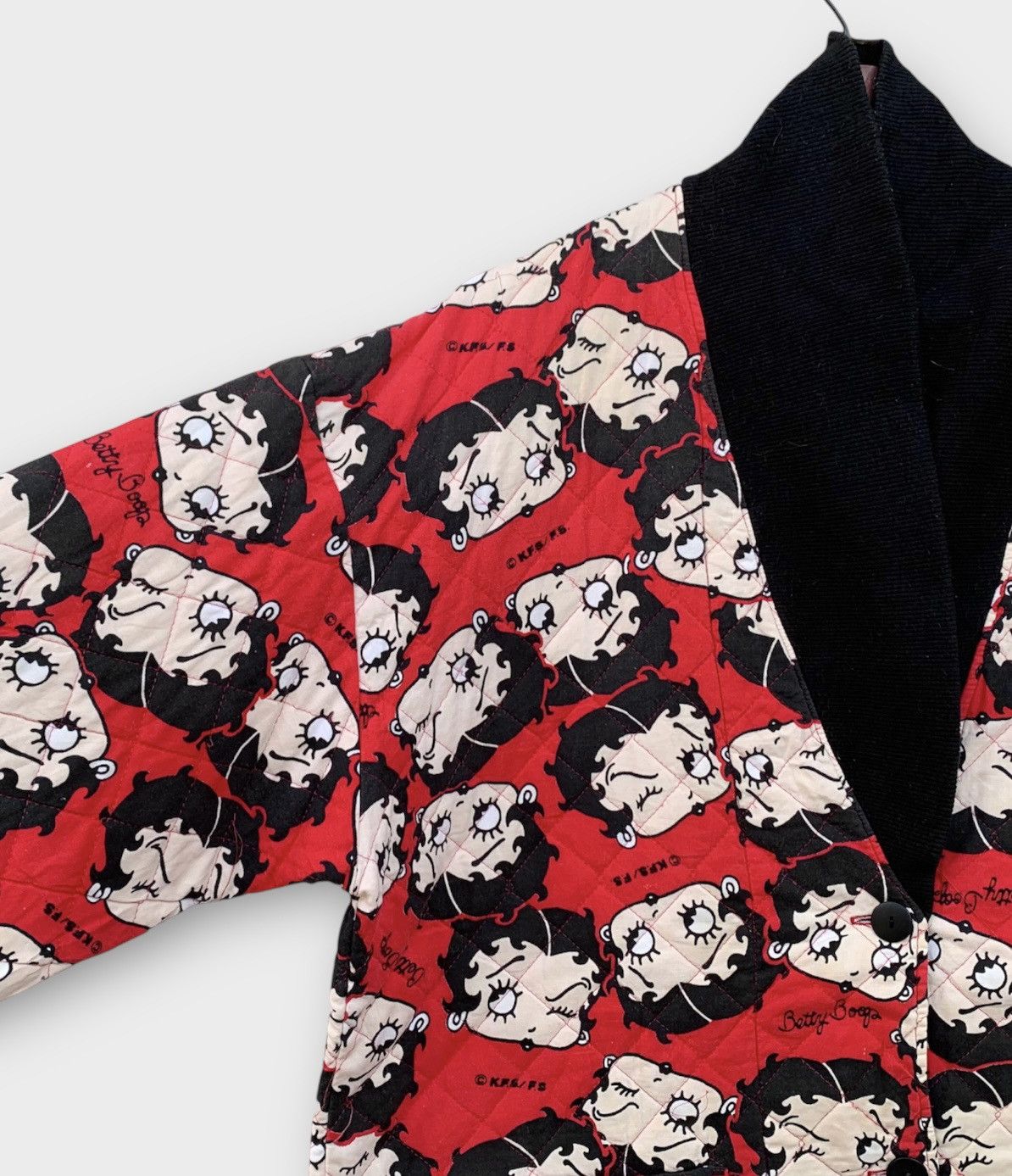 Cartoon Network Betty Boop Shawl Collar Quilted Cardigan Fullprint Size US L / EU 52-54 / 3 - 5 Thumbnail