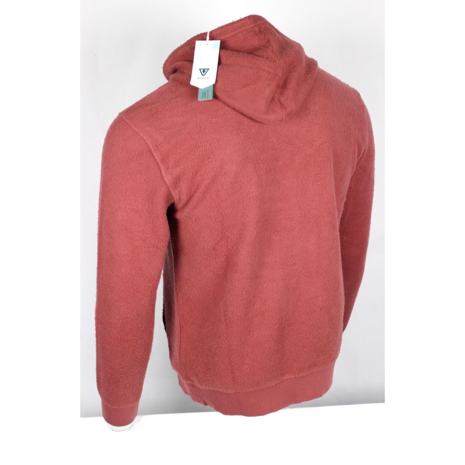 Vissla VISSLA Men's Solid Sets Eco Pullover Hoodie Sweatshirt M Red SRD Hoodie Mens Medium Red SRD Size US M / EU 48-50 / 2 - 2 Thumbnail