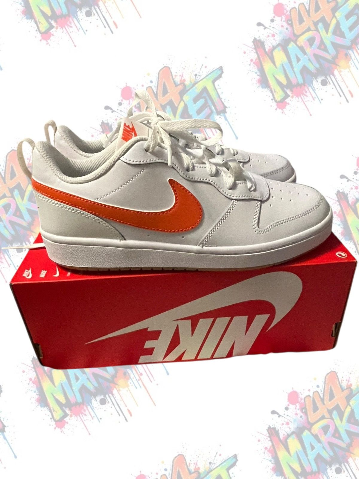 Nike New NIKE COURT BOROUGH LOW 2 (GS) Size US 8 / IT 38 - 1 Thumbnail
