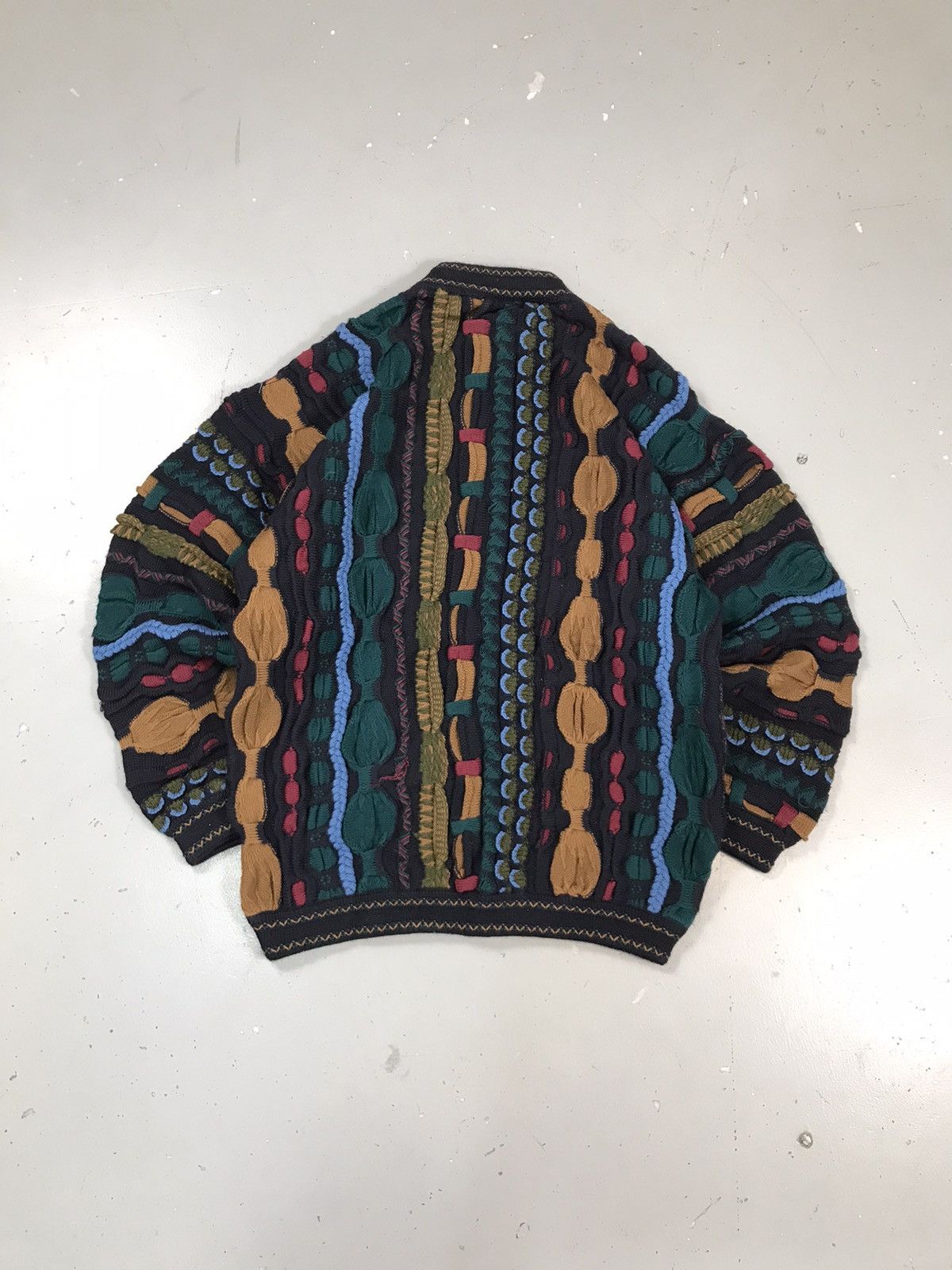 Coogi × Vintage Vintage Coogi 3D multiplayer knit sweater Size US S / EU 44-46 / 1 - 2 Thumbnail