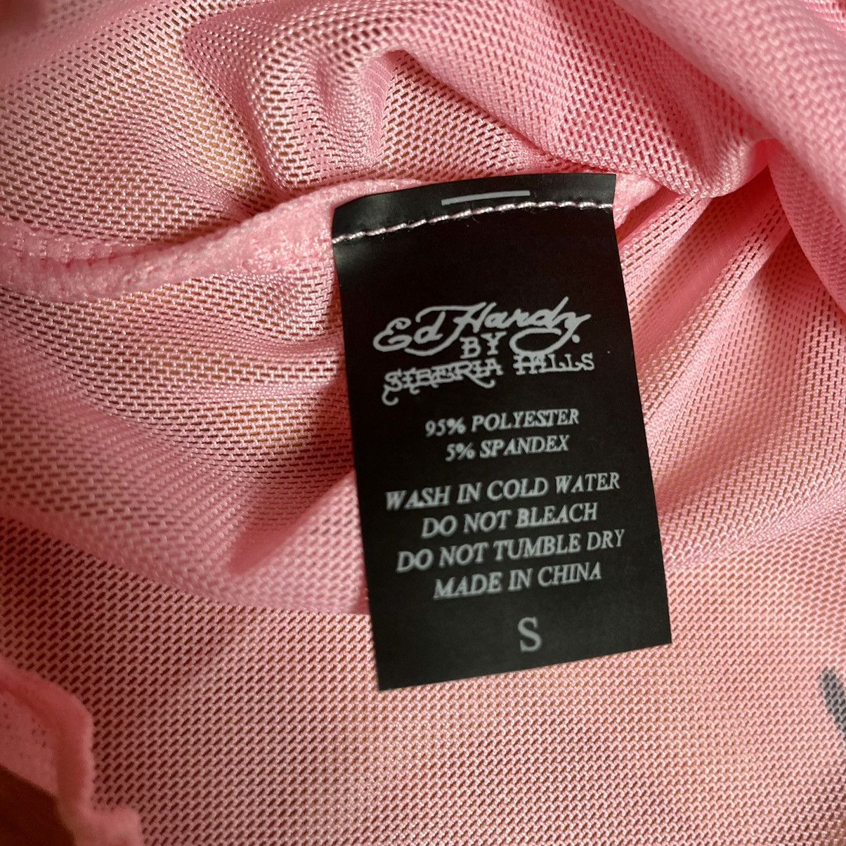 Ed Hardy × Siberia Hills Ed Hardy X Siberia Hills Women's Mesh Pink Shirt Top Size S / US 4 / IT 40 - 8 Thumbnail