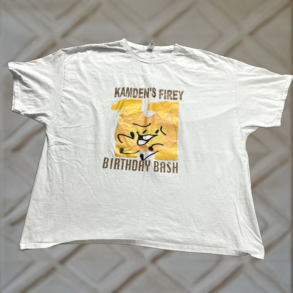 Gildan VINTAGE Gildan Heavy Cotton T-Shirt Unisex Adults 3XL White Birthday Bash Crew Neck Short Sleeve Mens Size US XXL / EU 58 / 5 - 1 Thumbnail