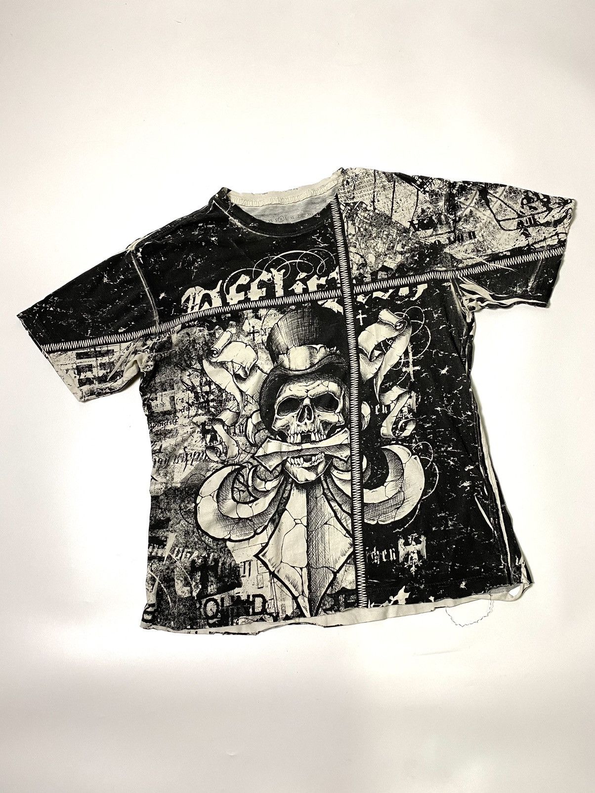 Affliction × Japanese Brand × Vintage affliction allover skull gothic punk style Size US L / EU 52-54 / 3 - 3 Thumbnail