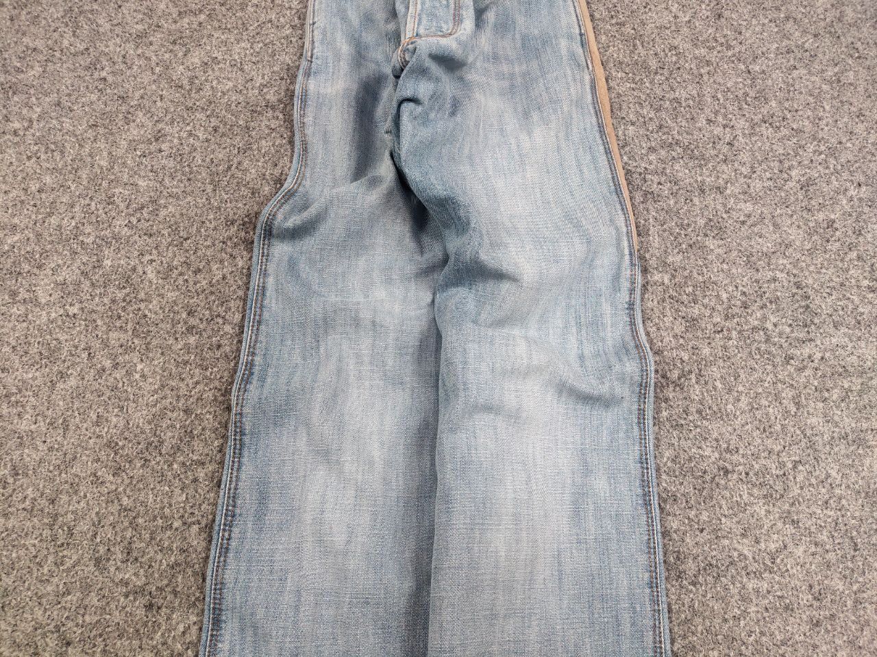 Sixty Vintage 90's Decauville x sixty Blue Patchwork Denim Jeans Size US 31 - 7 Thumbnail